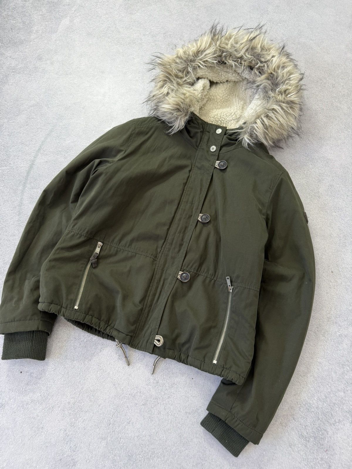 Japanese Brand 00s Hysteric Glamour Style Fur Hood Jacket Avant Garde Size US M / EU 48-50 / 2 - 8 Thumbnail