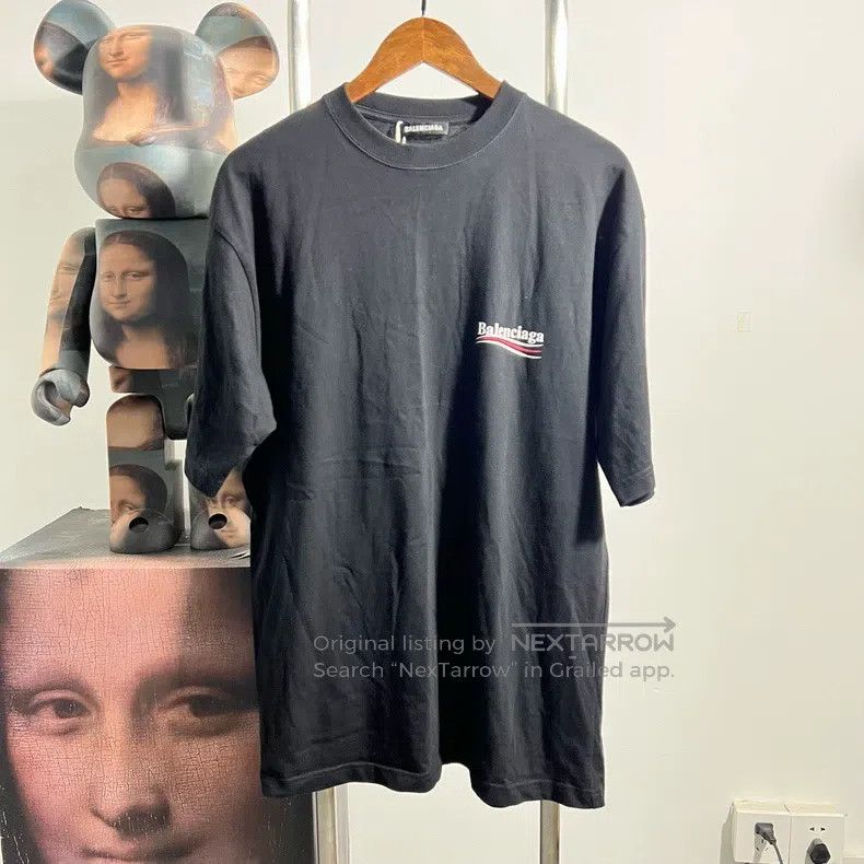 Balenciaga Embroidered Wave Short Sleeve