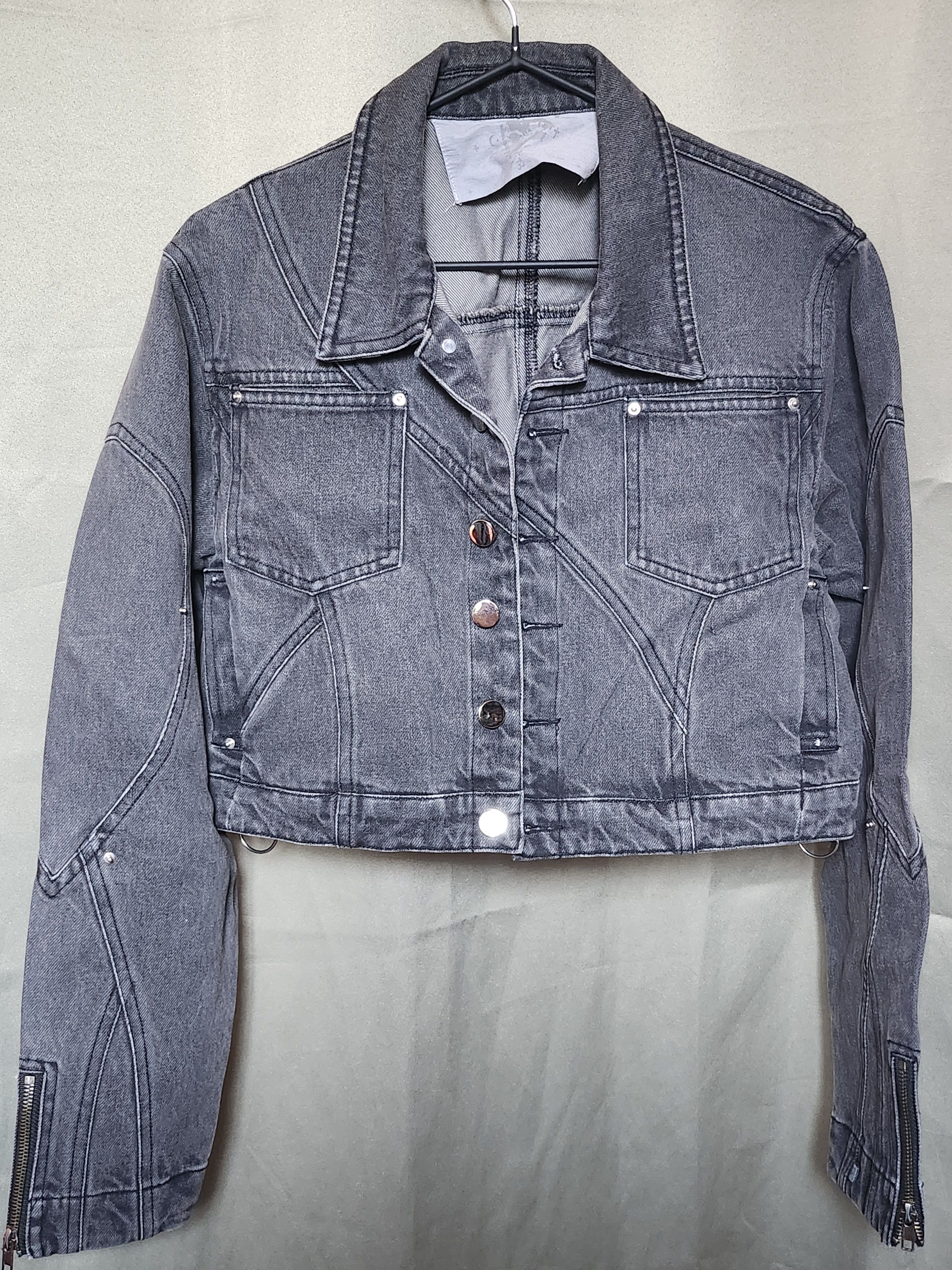 Other Insain.Worldwide Cropped Denim Jacket Size US M / EU 48-50 / 2 - 1 Thumbnail