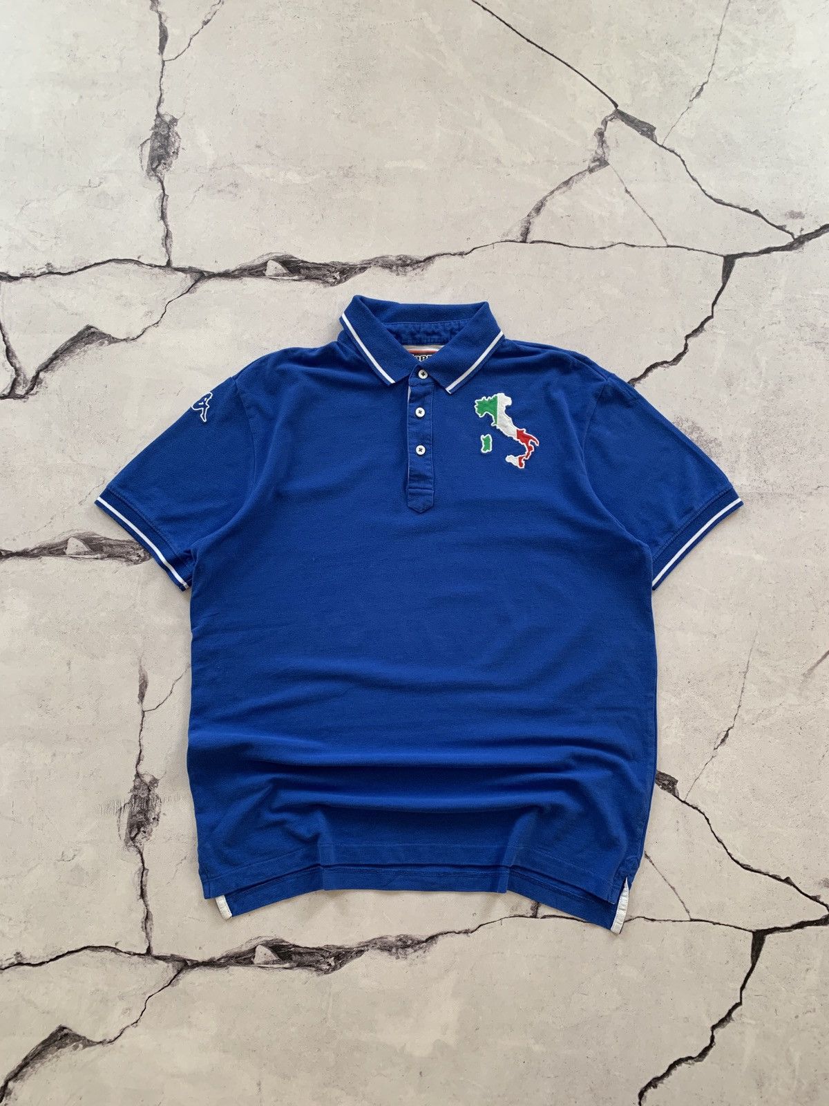 Kappa Kappa Italia Vintage Blue Y2K Big Logo Polo Shirt Size US XL / EU 56 / 4 - 1 Thumbnail