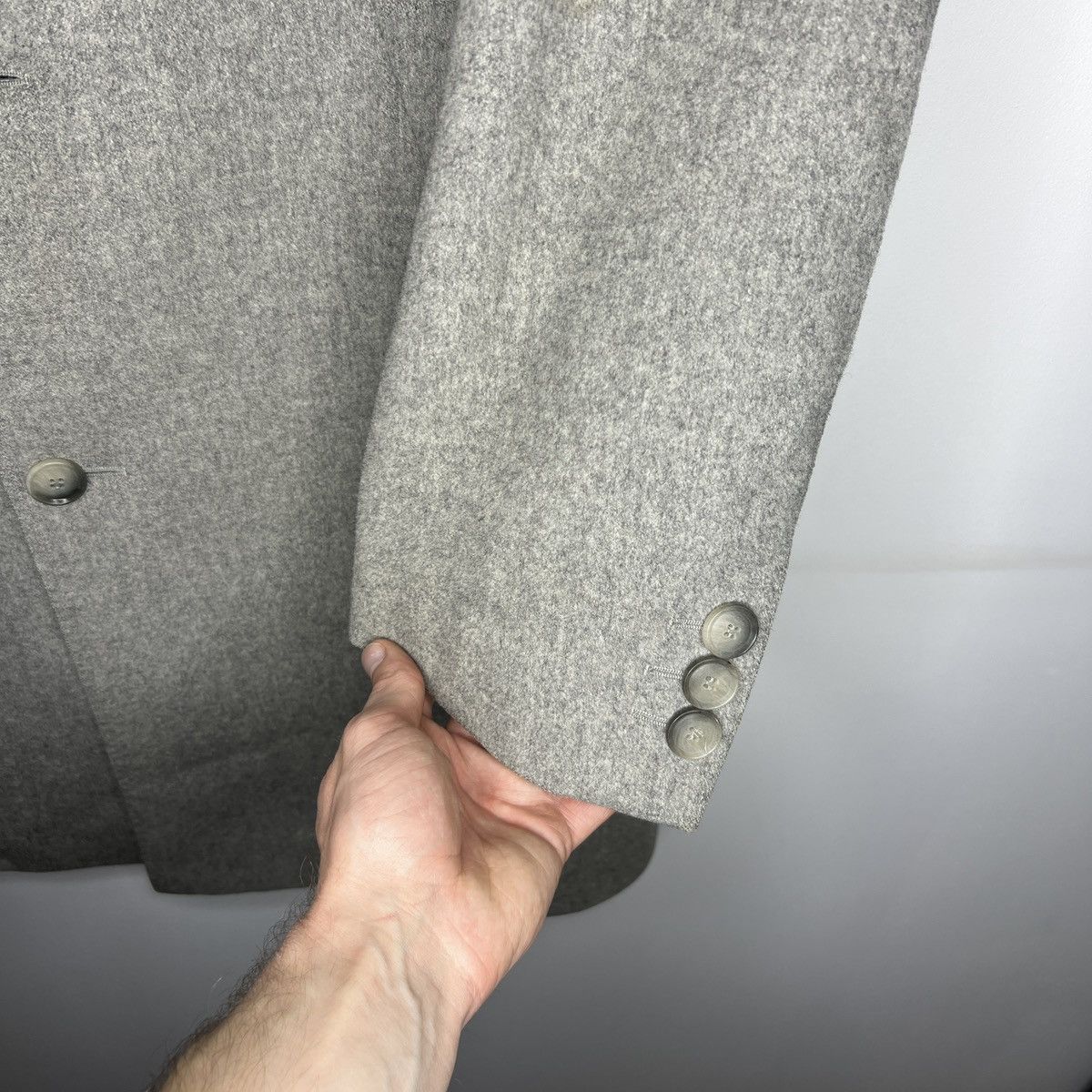Hugo Boss × Vintage Mens Hugo Boss wool cashemere COAT luxury jacket coatch Size US L / EU 52-54 / 3 - 9 Thumbnail
