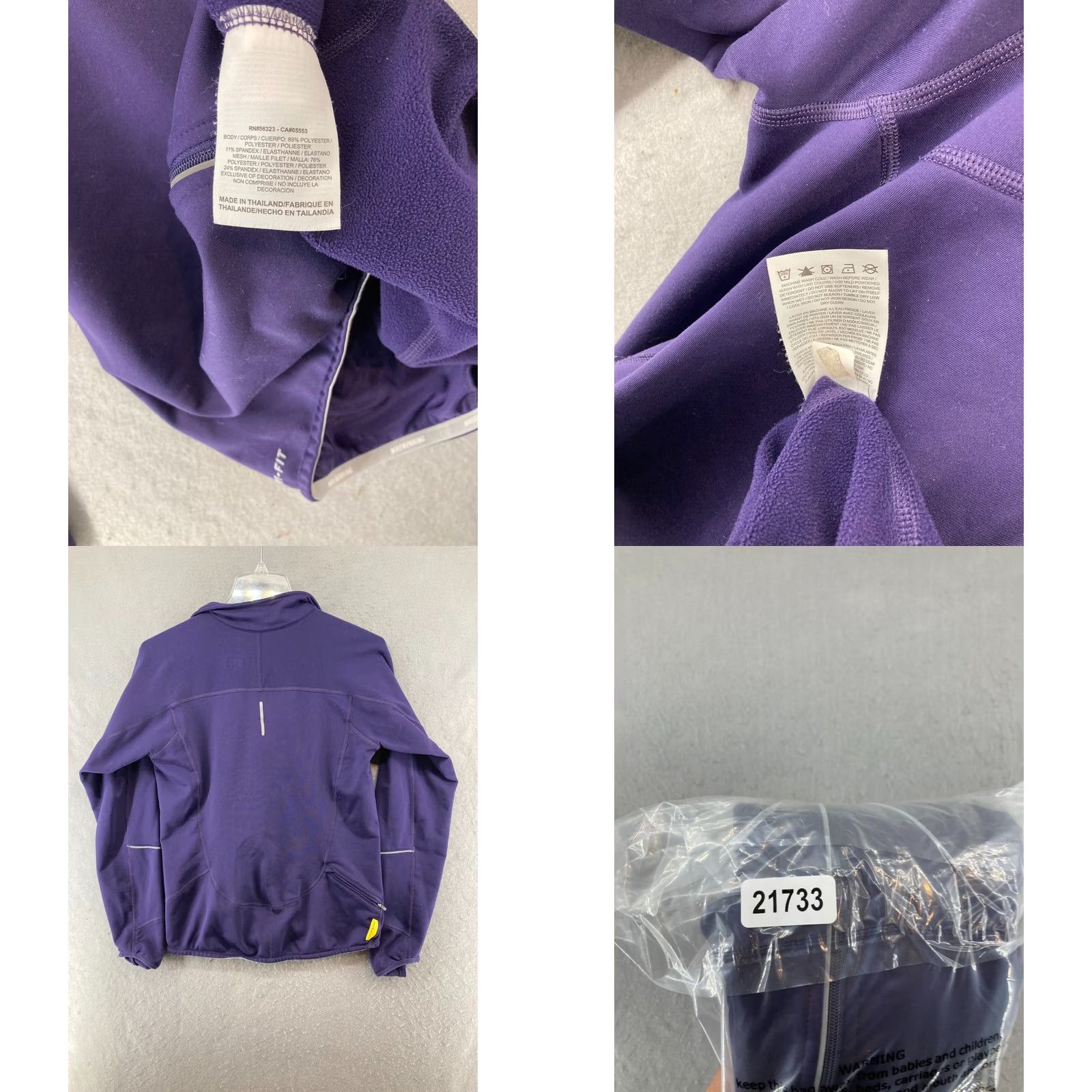 Nike VINTAGE Nike Dri-Fit Womens Jacket Medium Purple Livestrong Athletic Running Size M / US 6-8 / IT 42-44 - 8 Thumbnail