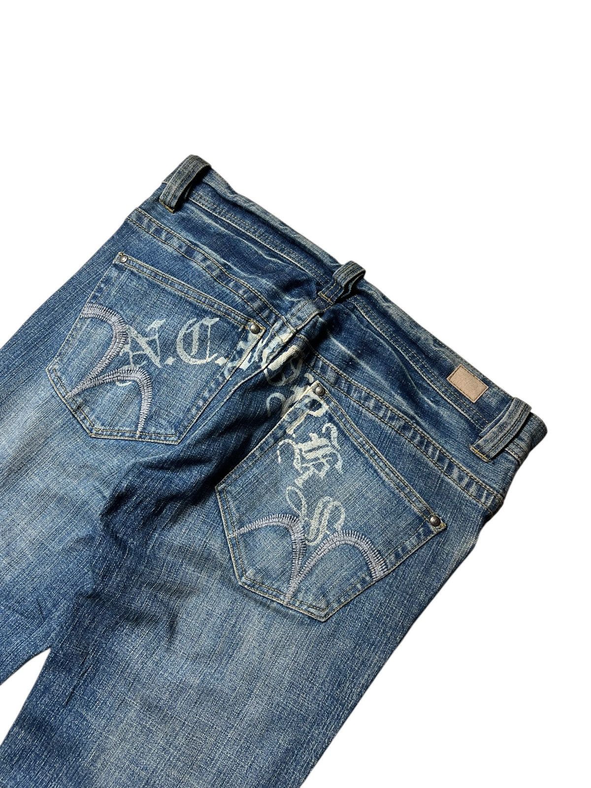Nicole Club 2000s NCFM Nicole Club For Men Tribal Grunge Flare Pants Size US 32 / EU 48 - 9 Thumbnail