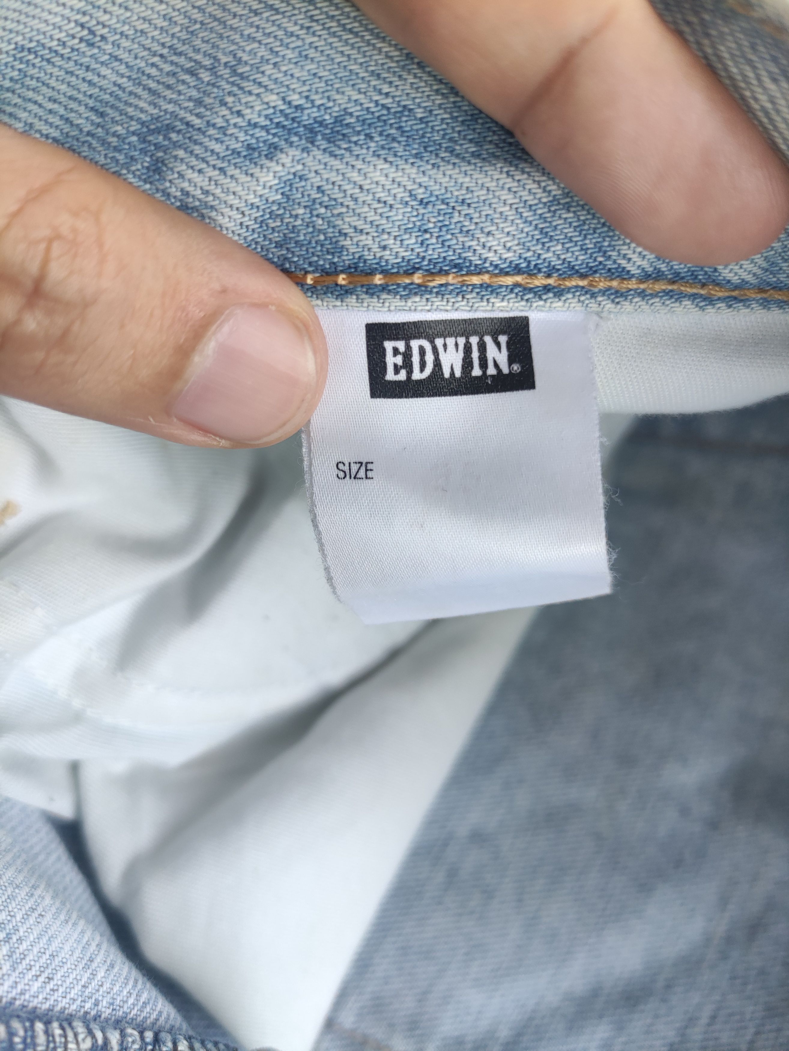 Vintage Edwin Jean Distressed Faded Denim Waist 35