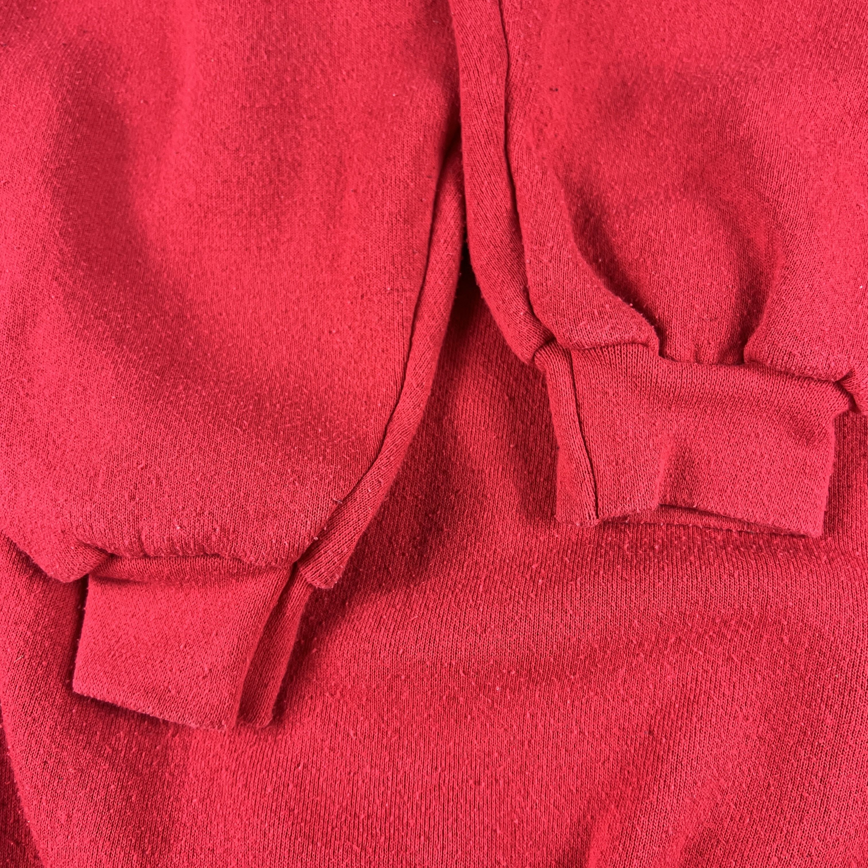 Logo Athletic × NCAA × Vintage VTG 90s Indiana Hoosiers Sweatshirt Red Faded Crewneck Size US XL / EU 56 / 4 - 5 Thumbnail