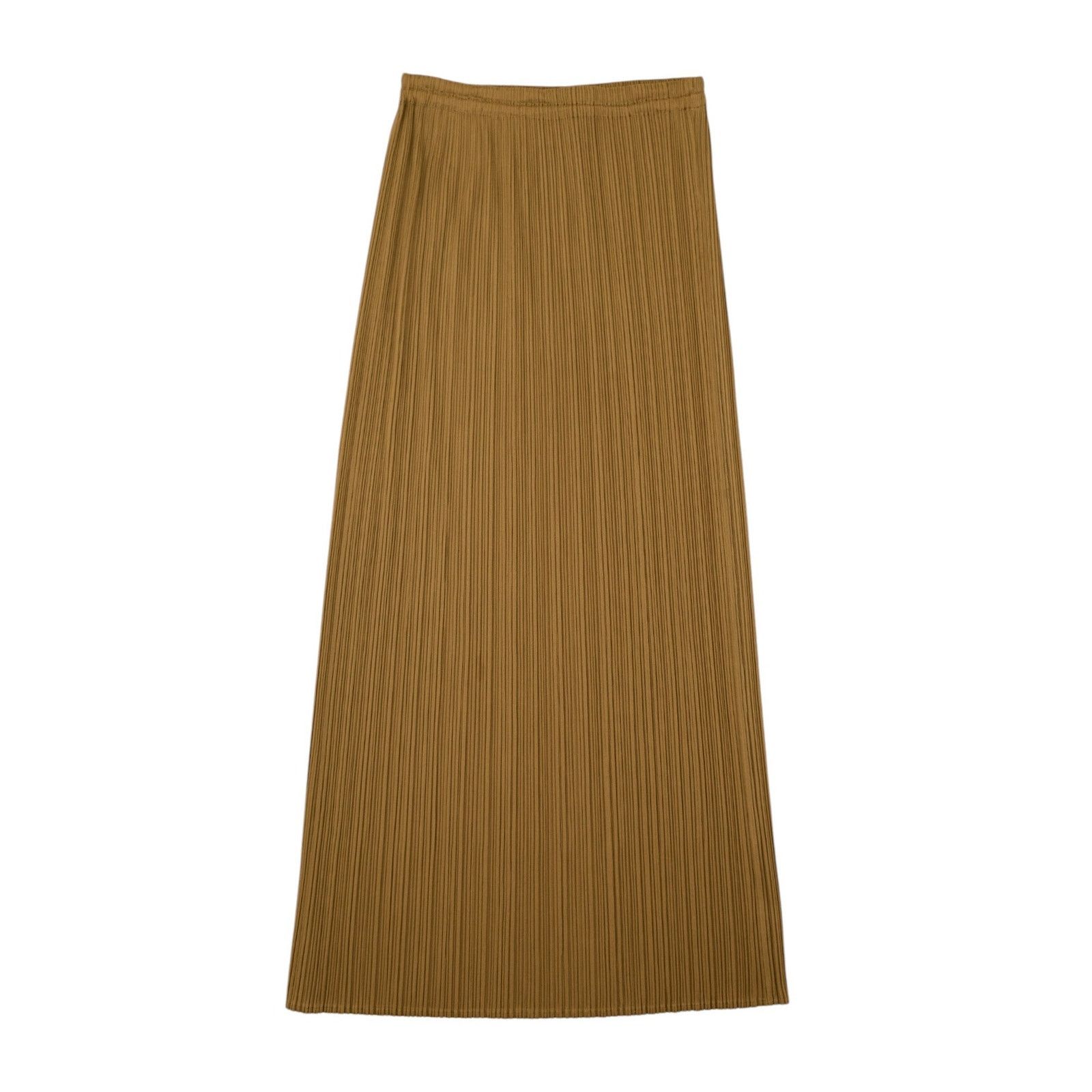 Issey Miyake Pleats Please Beige Maxi Skirt Size 27" / US 4 / IT 40 - 2 Thumbnail