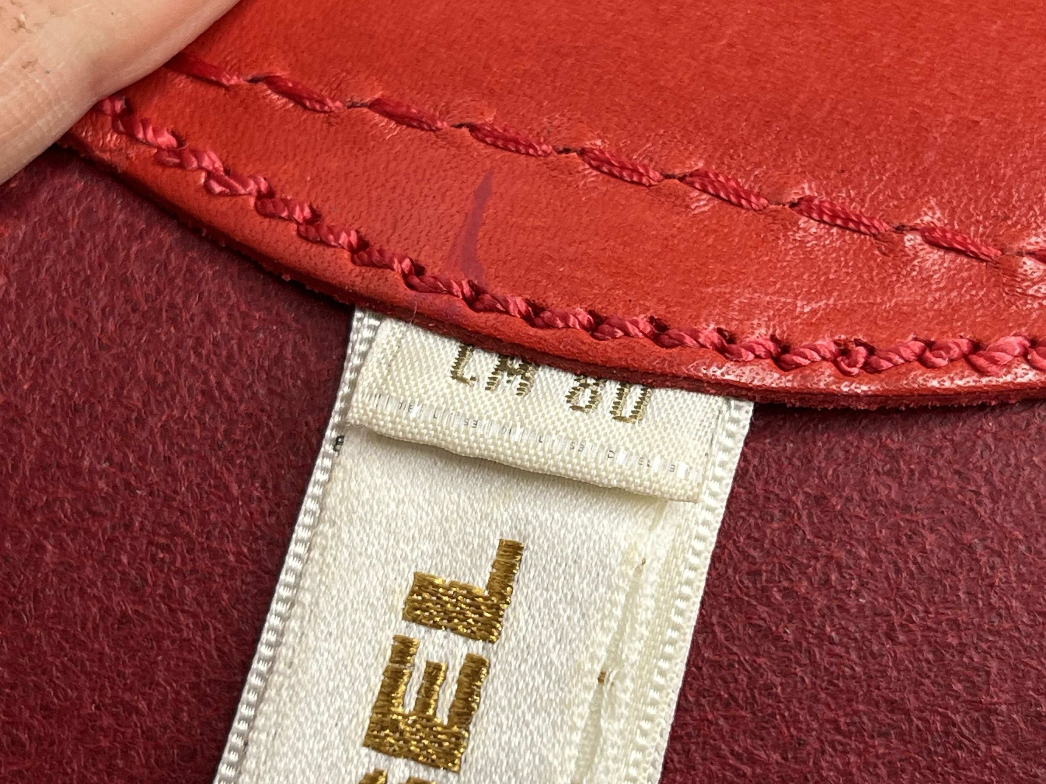Diesel VINTAGE DIESEL RED LEATHER BELT LOGO Size ONE SIZE - 5 Thumbnail