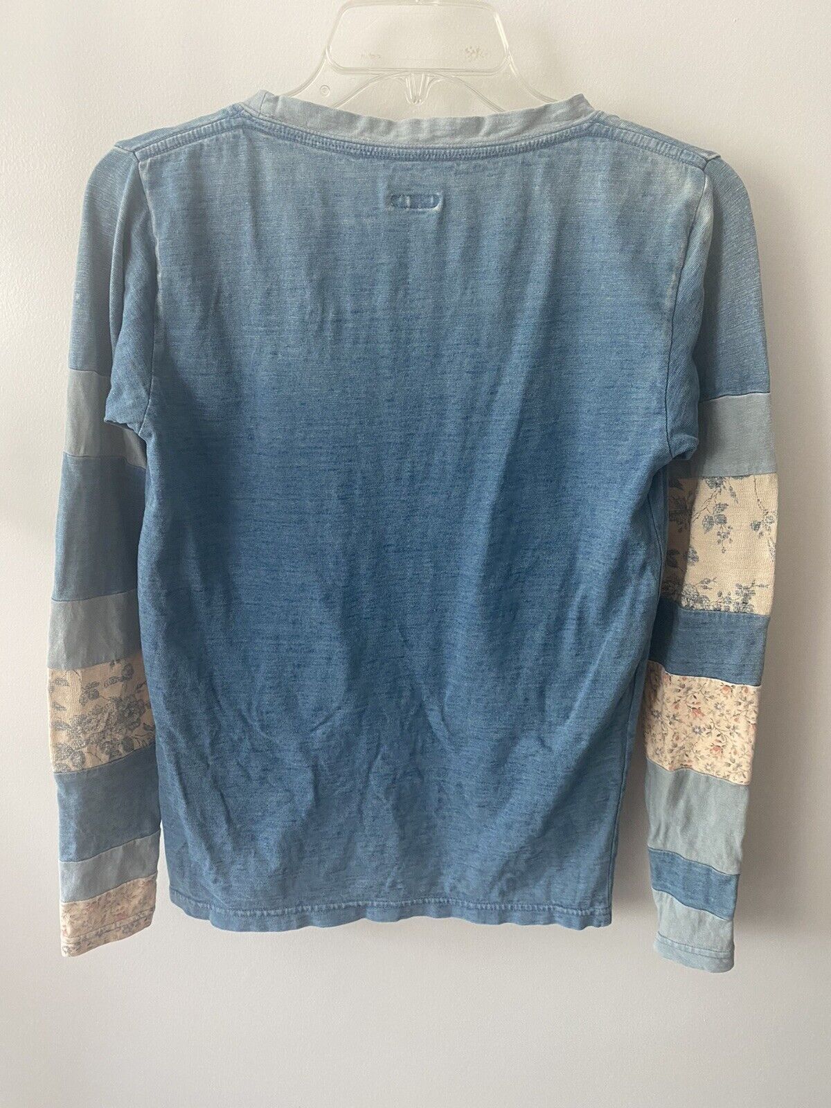 Kapital Patchwork Long Sleeve Tee Blue Size 0 Size US XS / EU 42 / 0 - 2 Thumbnail