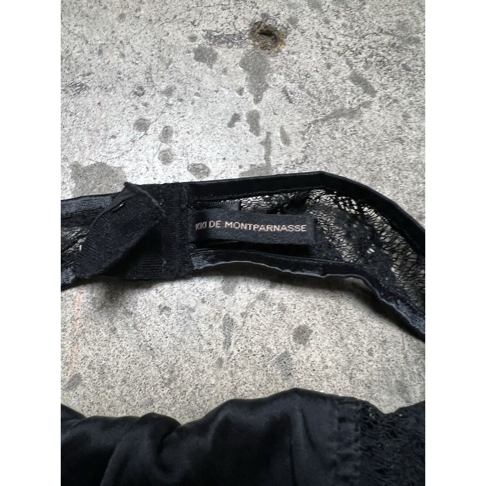 KIKI DE MONTPARNASSE Kiki de Montparnasse garter belt Black Size S Black Silk Size ONE SIZE - 2 Thumbnail
