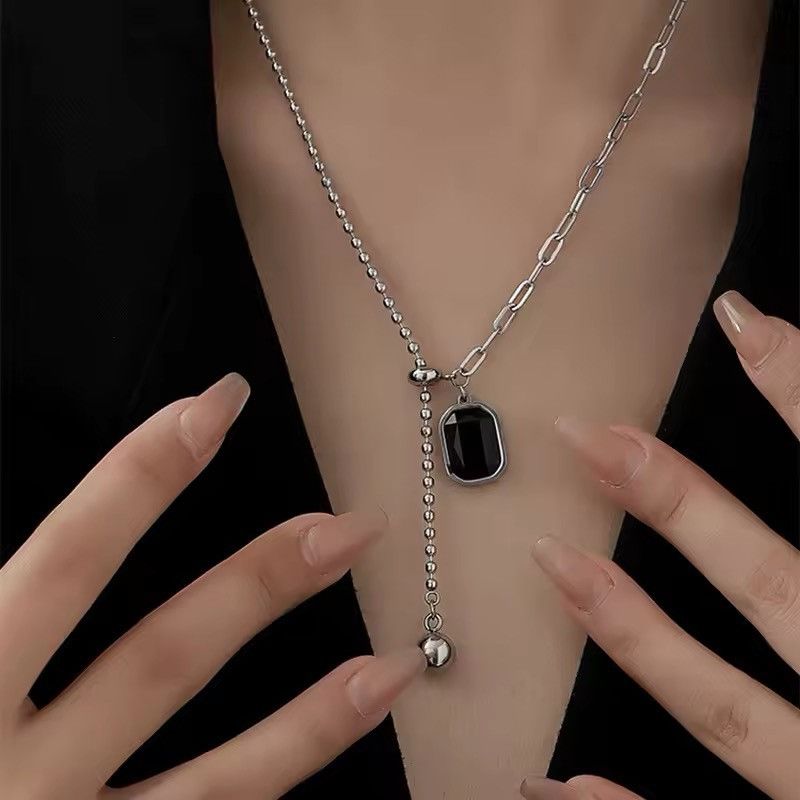 Jewelry Square Bead Pendant Necklaces Size ONE SIZE - 4 Thumbnail