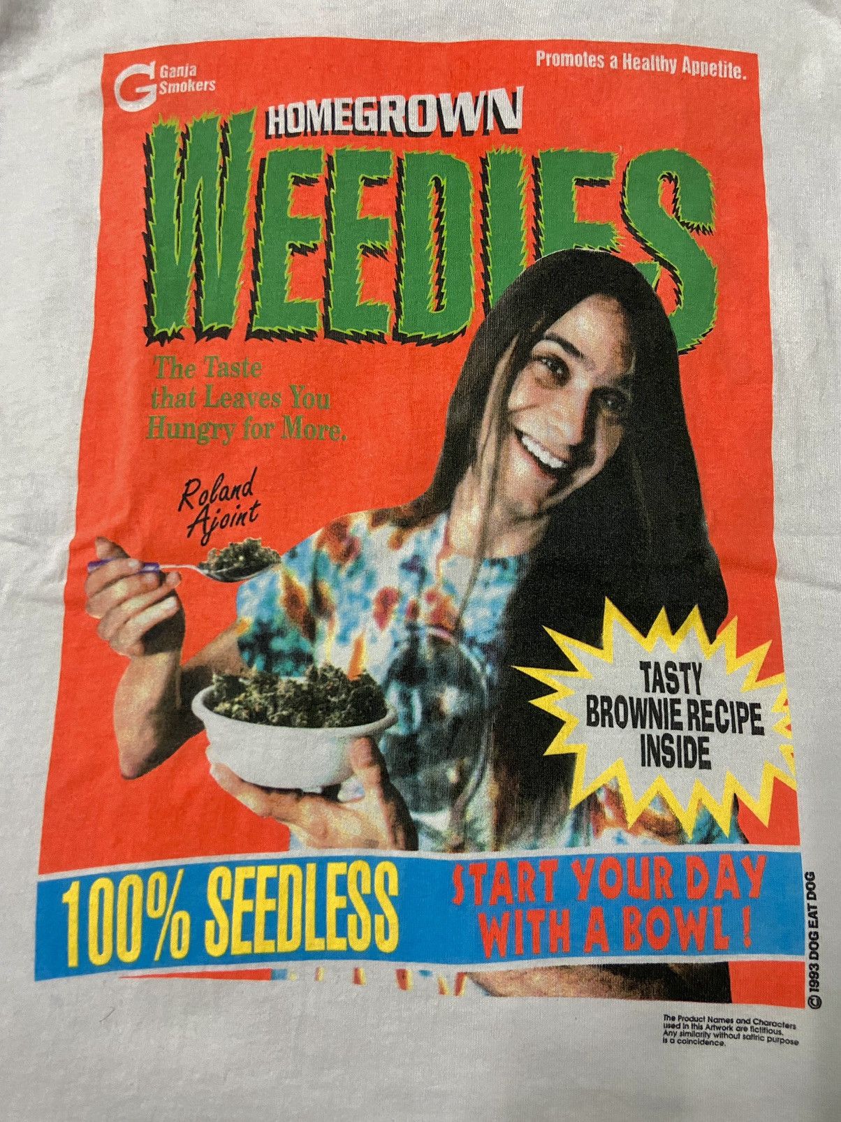 Vintage Vintage 90s Homegrown Weedies Dog Eat Dog Ganja Weed Promo Size US L / EU 52-54 / 3 - 7 Thumbnail