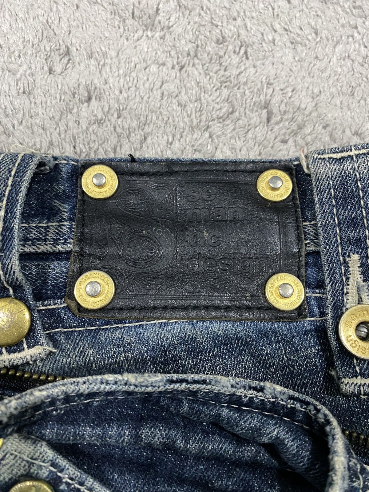 semanticdesign Semantic Design Mudwash Clawmark Distressed Denim Jeans Size US 32 / EU 48 - 5 Thumbnail