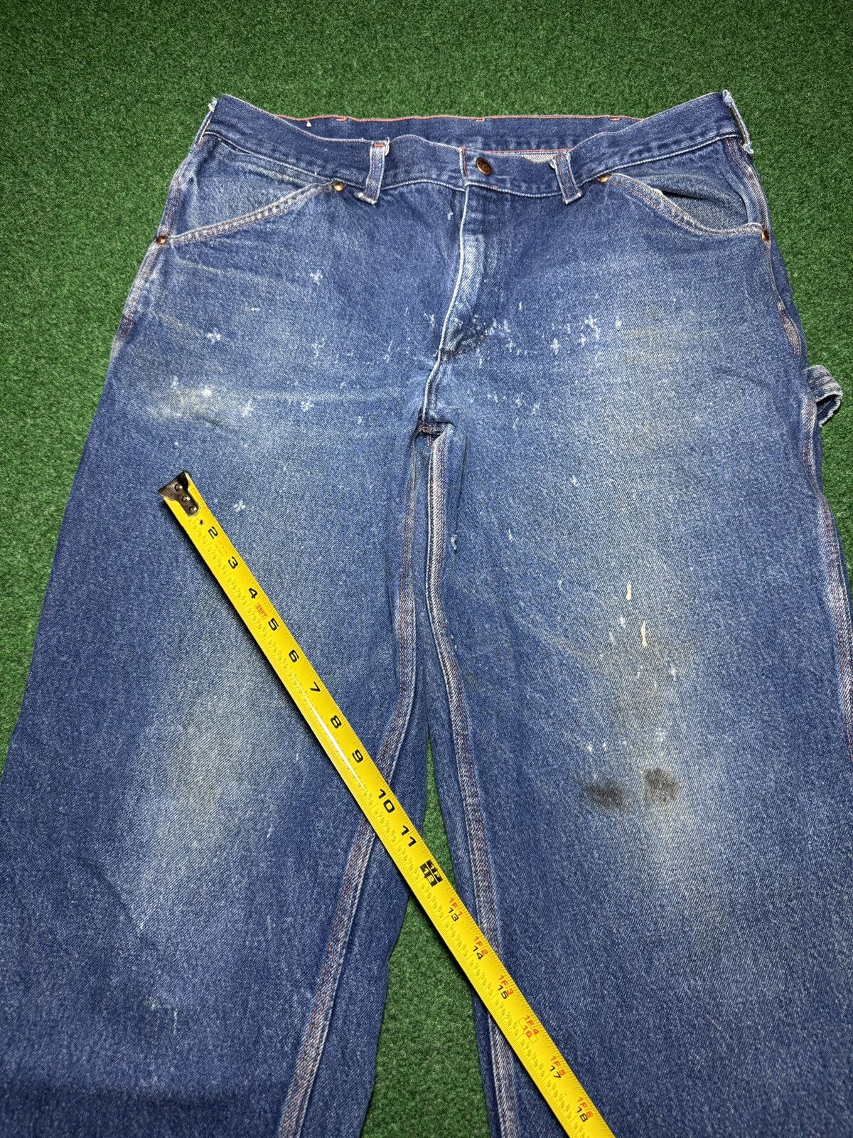 Big Mac Vintage Big Mac Denim Carpenter Distressed 38x27 Jeans Size US 36 / EU 52 - 11 Thumbnail