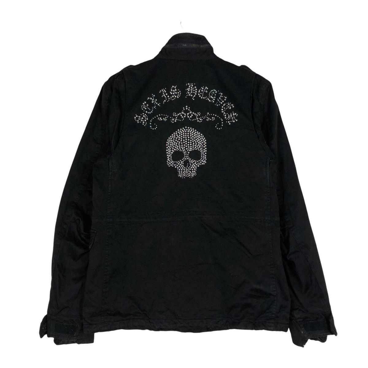 Japanese Brand × Vanquish Skeleton Big Logo Embroidered Biker Jacket Vanquish Soldier Size US S / EU 44-46 / 1 - 1 Thumbnail