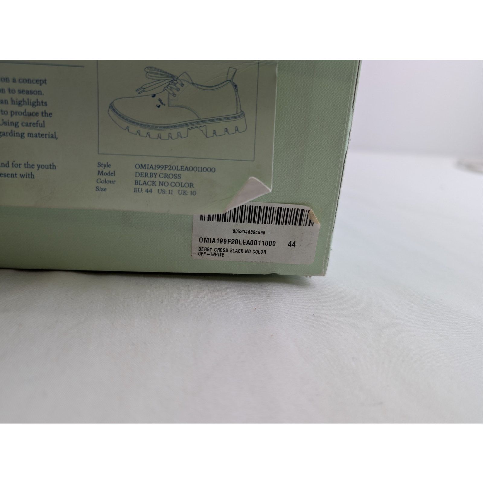 Off-White o1rshd1 Derby Cross Boots in Black Size US 11 / EU 44 - 23 Thumbnail