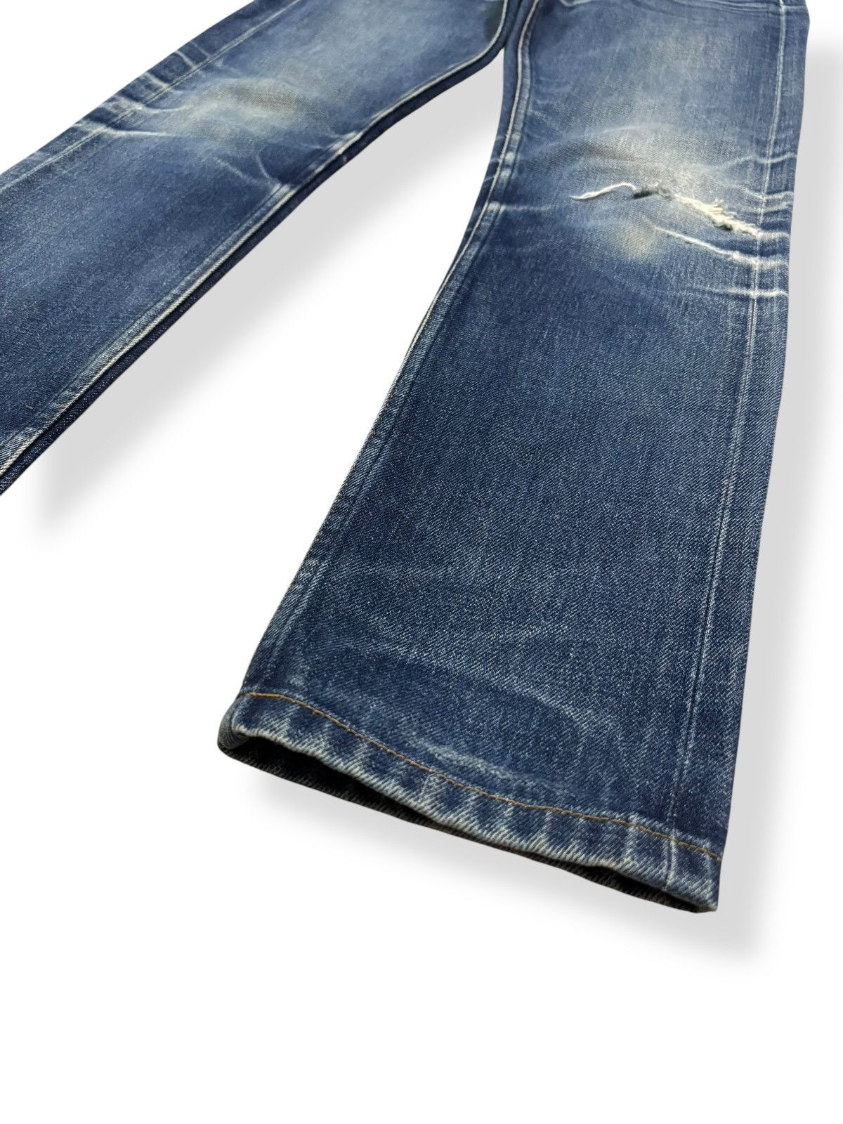 A.P.C. A.P.C Petit New Standard Selvedge Blue Wash Distressed Jeans Size US 29 - 10 Thumbnail