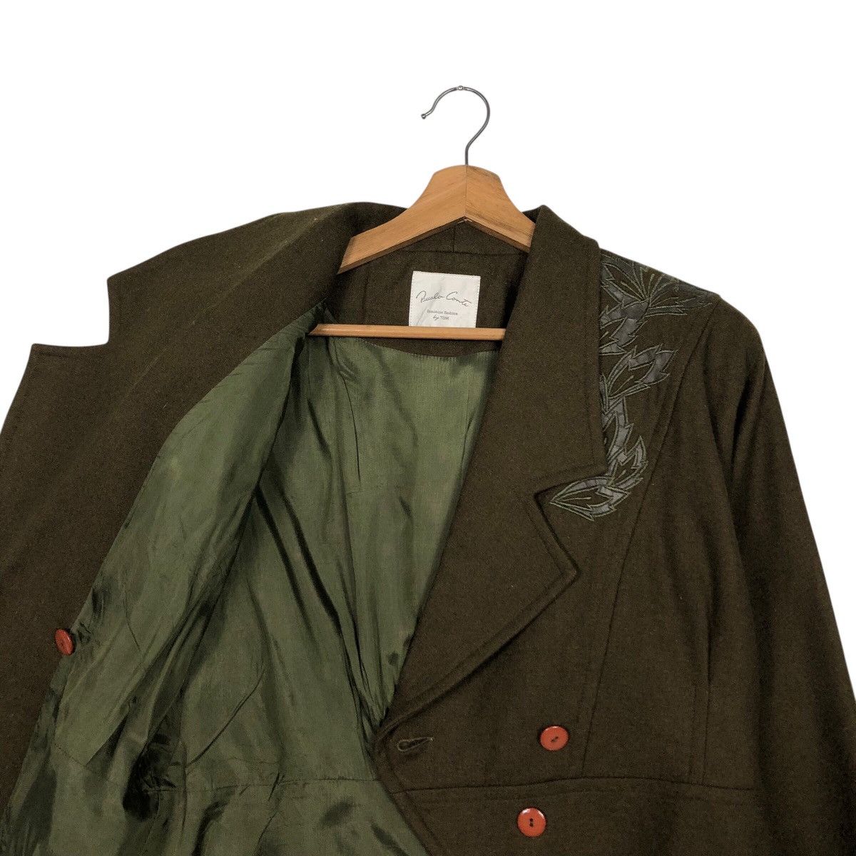 Japanese Brand 📌Vintage Cropped Wool Jacket Double Collar Piccalo Conte Size US M / EU 48-50 / 2 - 13 Thumbnail