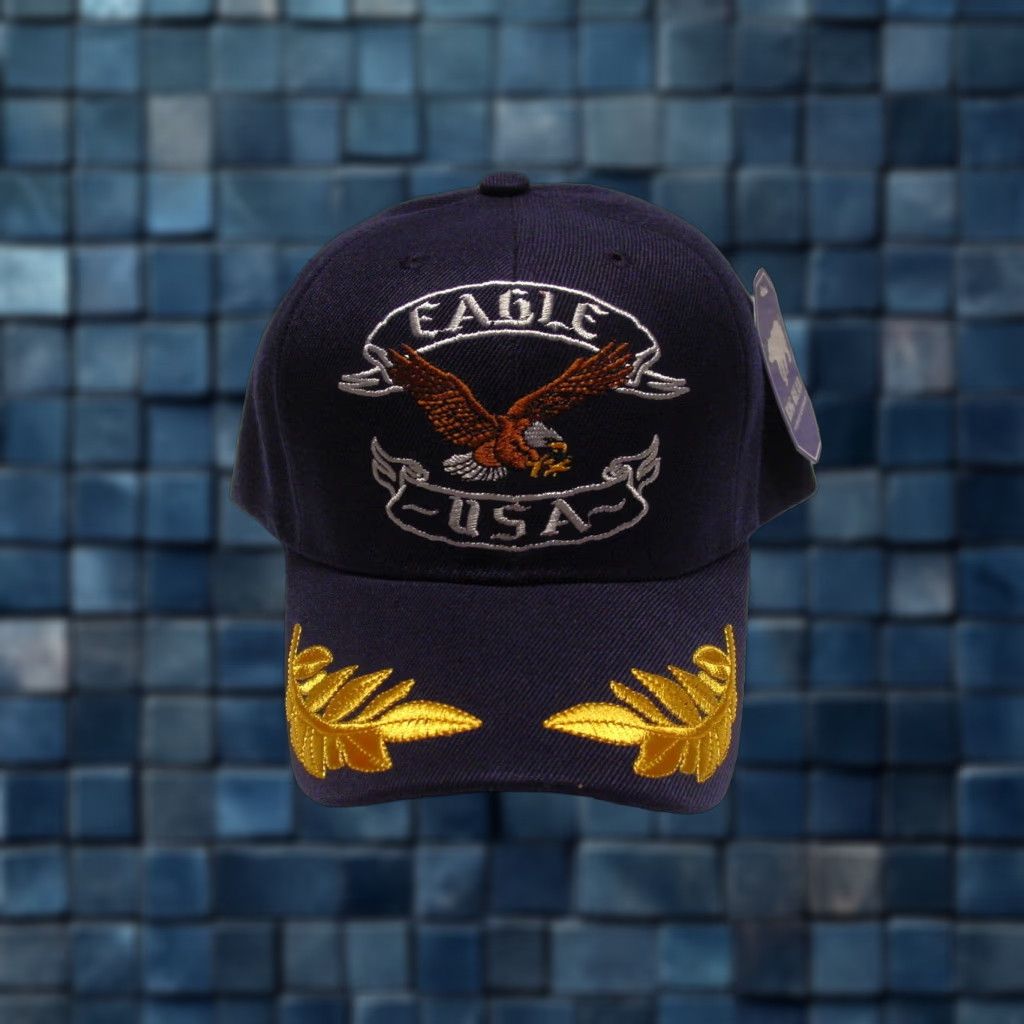 Vintage VINTAGE CALI USA Eagle Baseball Cap Adult Adjustable Dark Blue Outdoor Men Size ONE SIZE - 1 Thumbnail