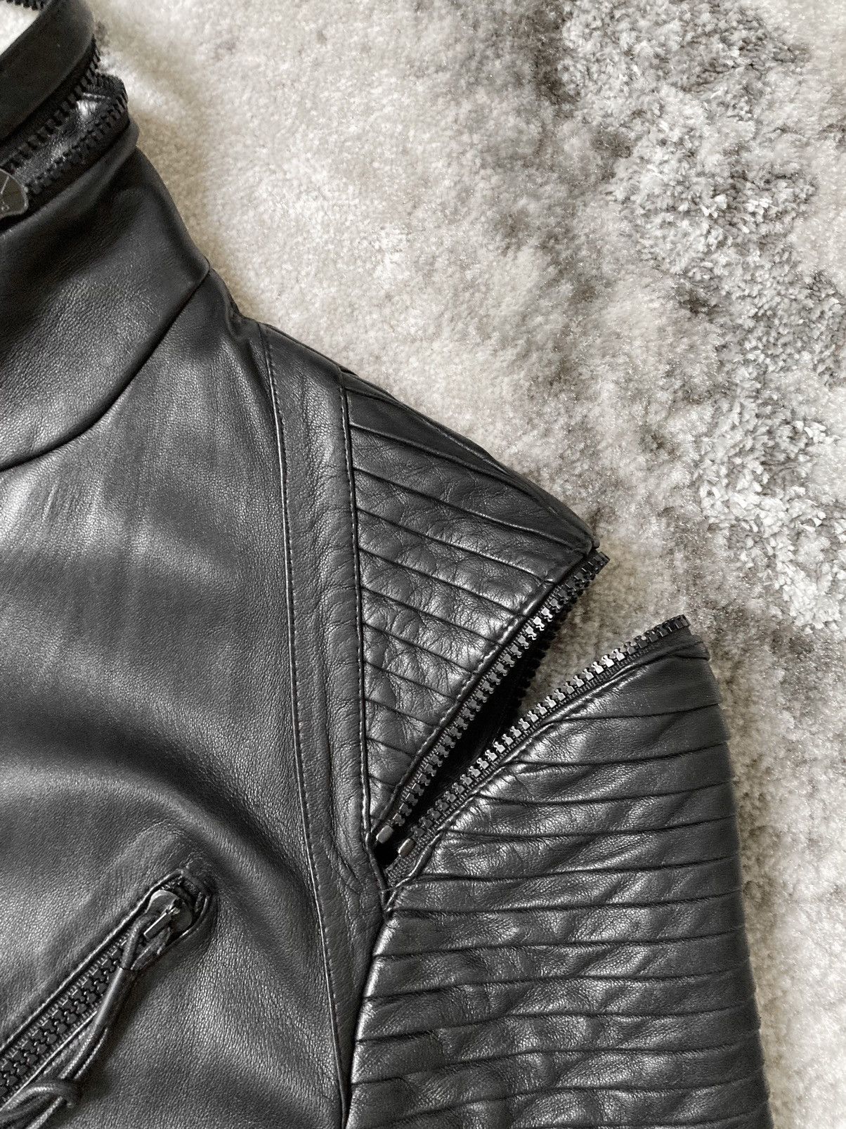 Dior × Hedi Slimane S/S 2004 “Strip” Leather Biker Jacket Size US M / EU 48-50 / 2 - 16 Thumbnail