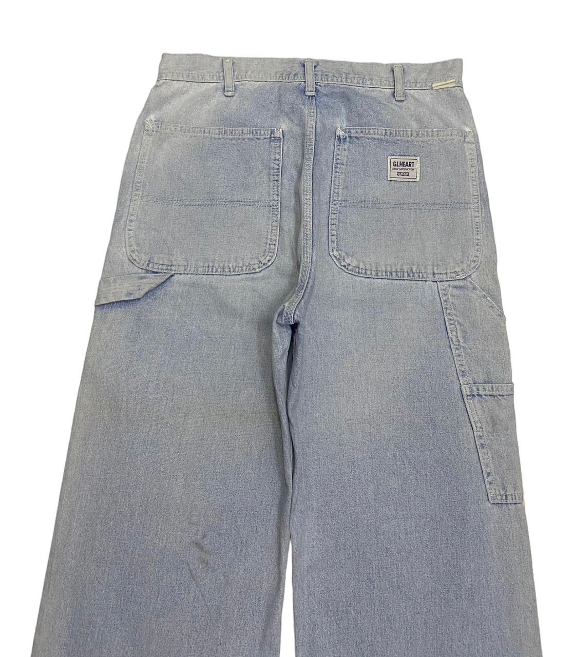 Japanese Brand × Vintage 🔥BAGGY JEANS GL HEART DISTRESSED DENIM JEANS BAGGY Size US 31 - 6 Thumbnail