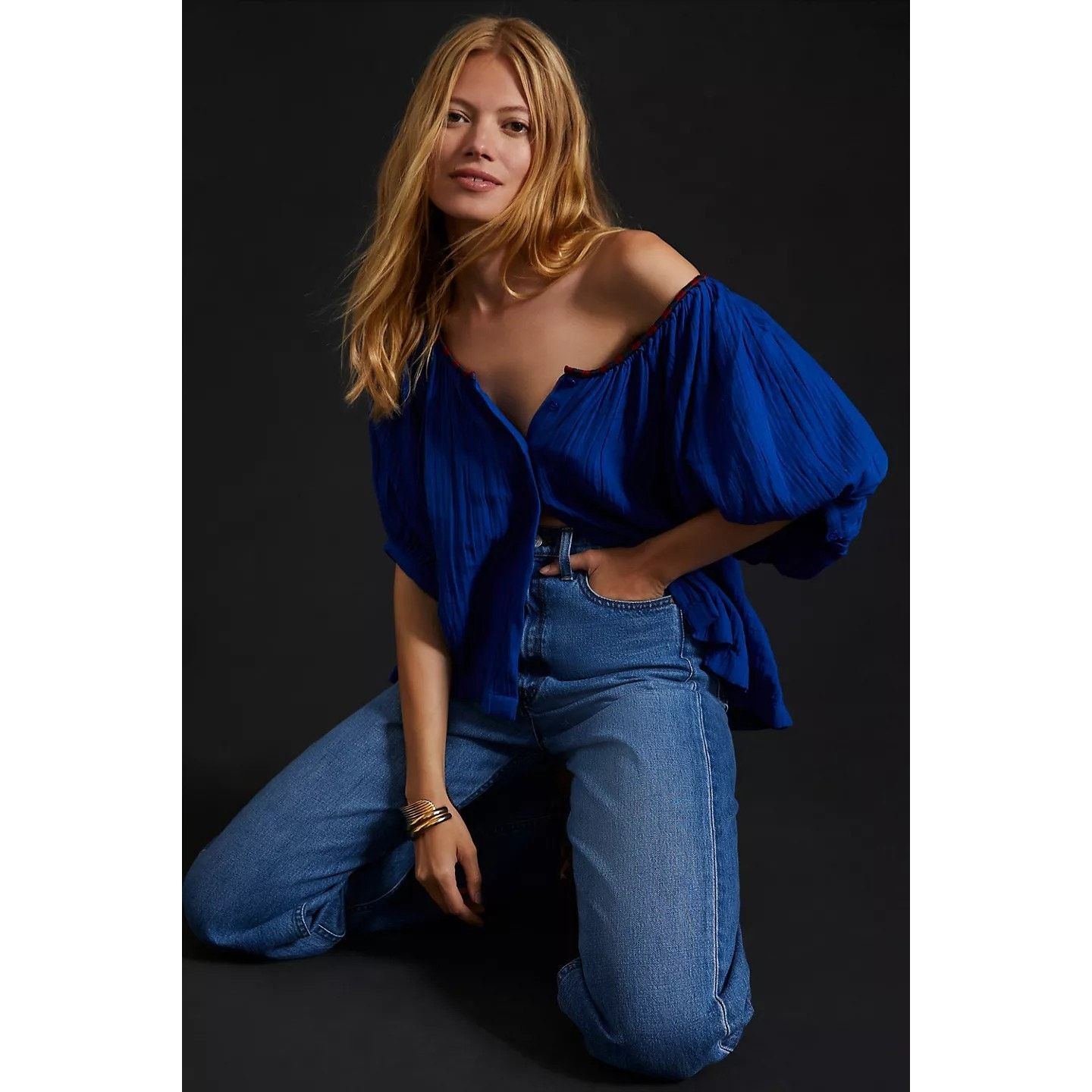 Anthropologie New Anthropologie Sundry Embroidered Blouse $198 SMALL Size S / US 4 / IT 40 - 3 Thumbnail