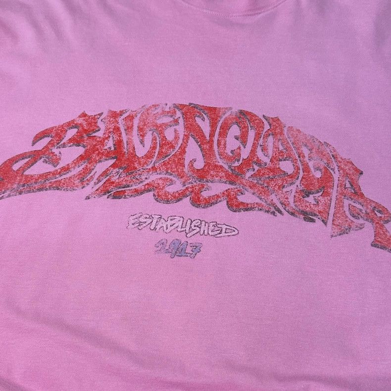 Balenciaga Balenciaga Graphic printed T-shirt with round neck and sho Size US M / EU 48-50 / 2 - 3 Thumbnail