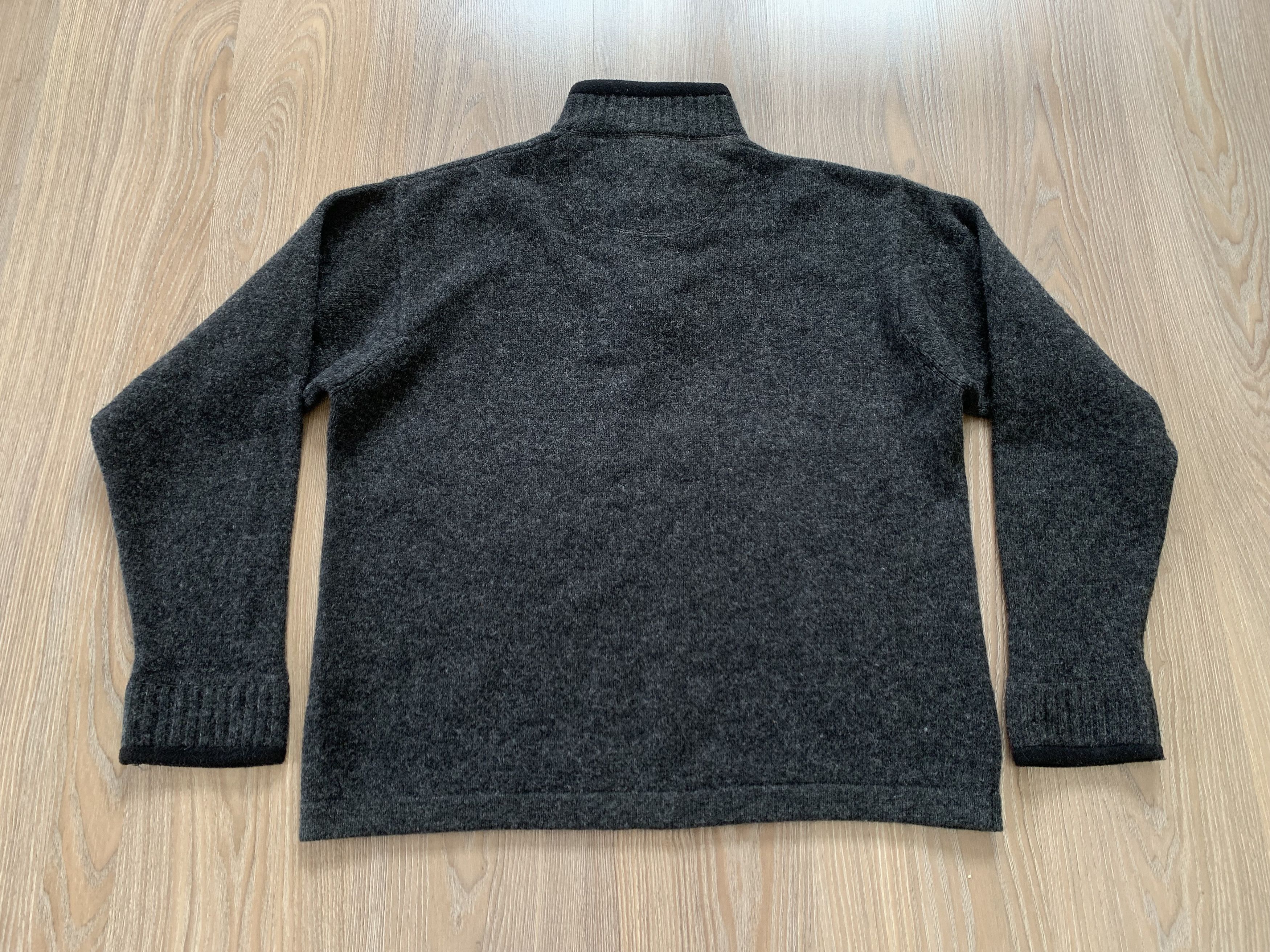 Woolrich Woolen Mills Vintage Woolrich Black Wool 1\4 Zip Sweater Size US XL / EU 56 / 4 - 3 Thumbnail