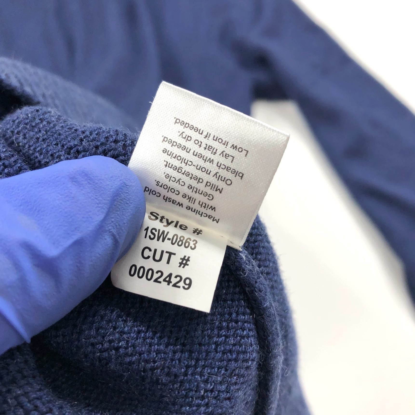 Mizzen+Main Mizzen + Main Pullover 1/4 Zip Mock Neck Sweater Blue Shirt Mens Large Knit Nylon Rayon Size US L / EU 52-54 / 3 - 7 Thumbnail