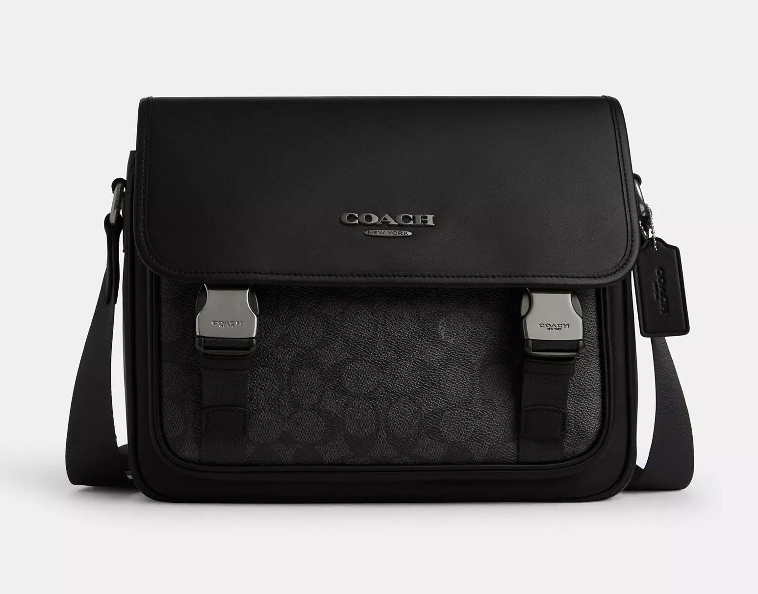 Coach Racer Messenger In Signature Canvas CT716 Size ONE SIZE - 4 Thumbnail