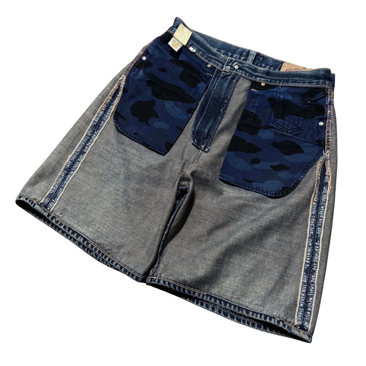 Bape Bape Denim Shorts Size US 32 / EU 48 - 7 Thumbnail