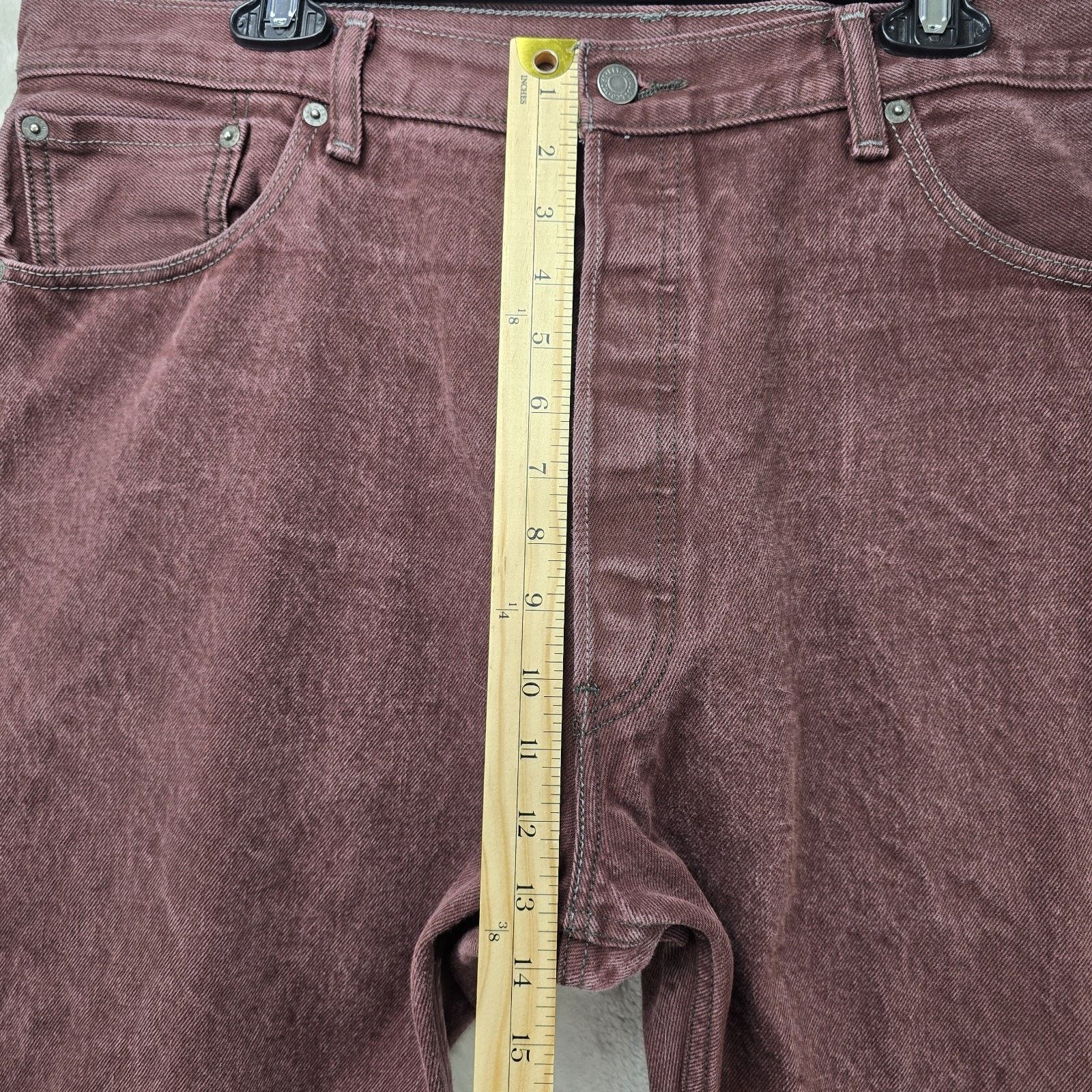 Levi's Levis 501xx Jeans 42x32 (Actual 40x29) Maroon Straight Leg Size US 40 / EU 56 - 14 Thumbnail