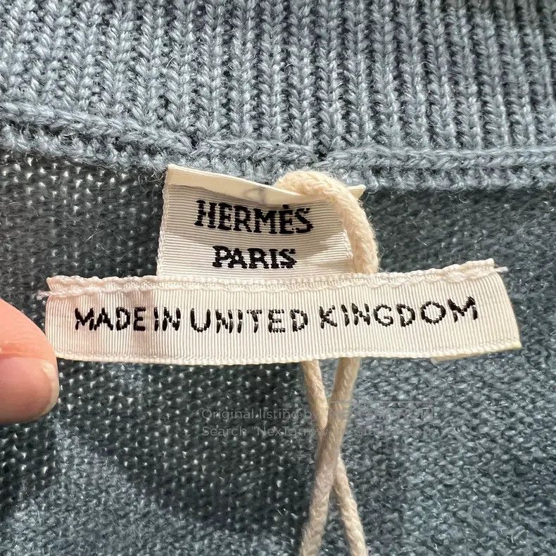 Hermes Hermes Solid Color Round Neck Crewneck Long Sleeve Sweater Size XS / US 0-2 / IT 36-38 - 3 Thumbnail