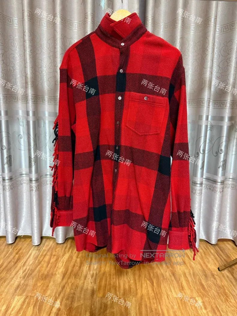 Vetements VETEMENTS Fringe Wool Shirt Size US XS / EU 42 / 0 - 1 Thumbnail