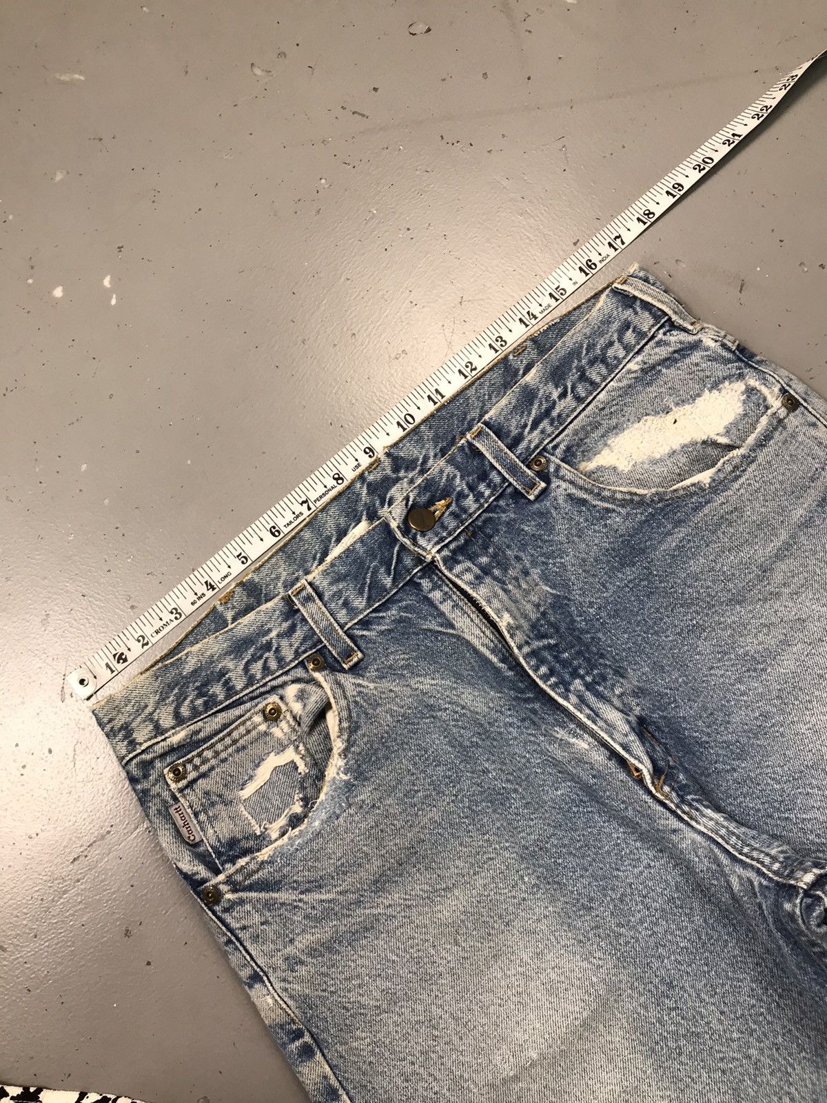 Carhartt 90s Vintage Carhartt B18 PRW distressed repaired denim Size US 34 / EU 50 - 7 Thumbnail