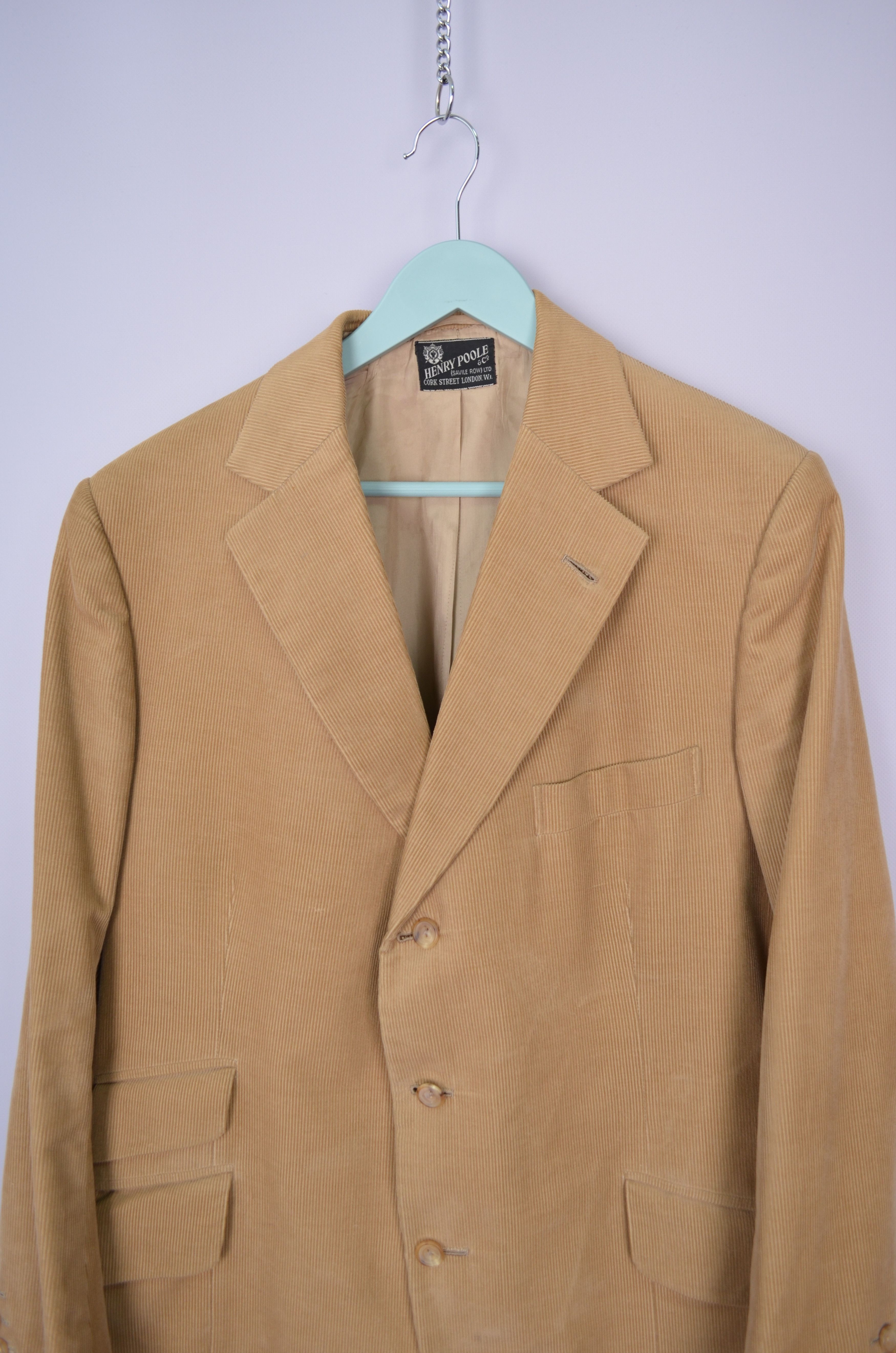 Henry Poole & Co Savile Row Corduroy 1976 Blazer Size ~42