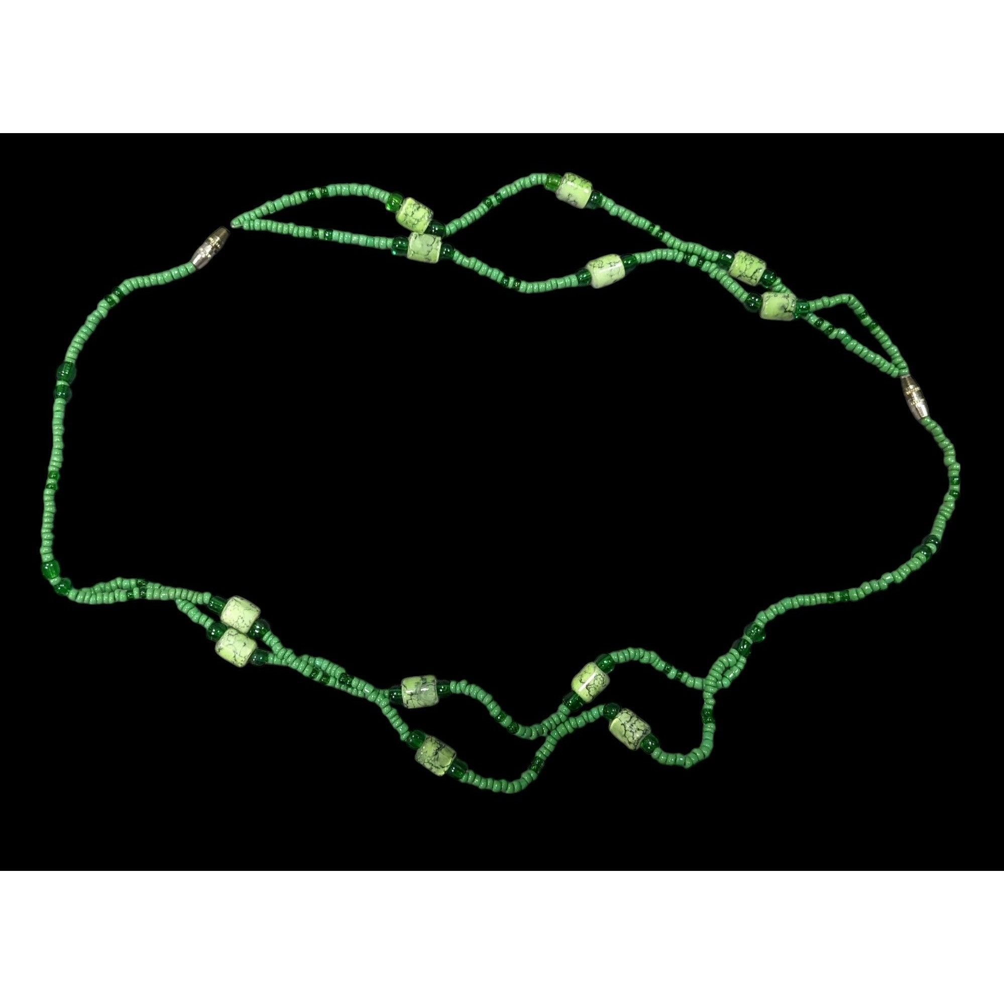 Other Abstract Green Glass And Stone Versatile Necklace Size ONE SIZE - 1 Thumbnail