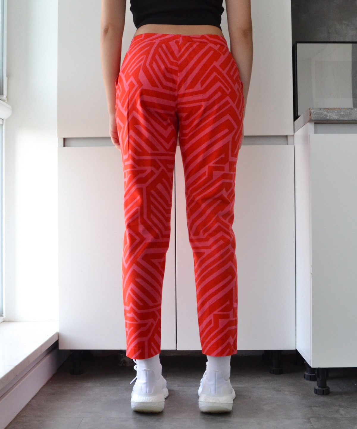 Gucci GUCCI Pants Trousers Pink Red Logo Print Cotton TOM FORD Size 28" / US 6 / IT 42 - 17 Thumbnail
