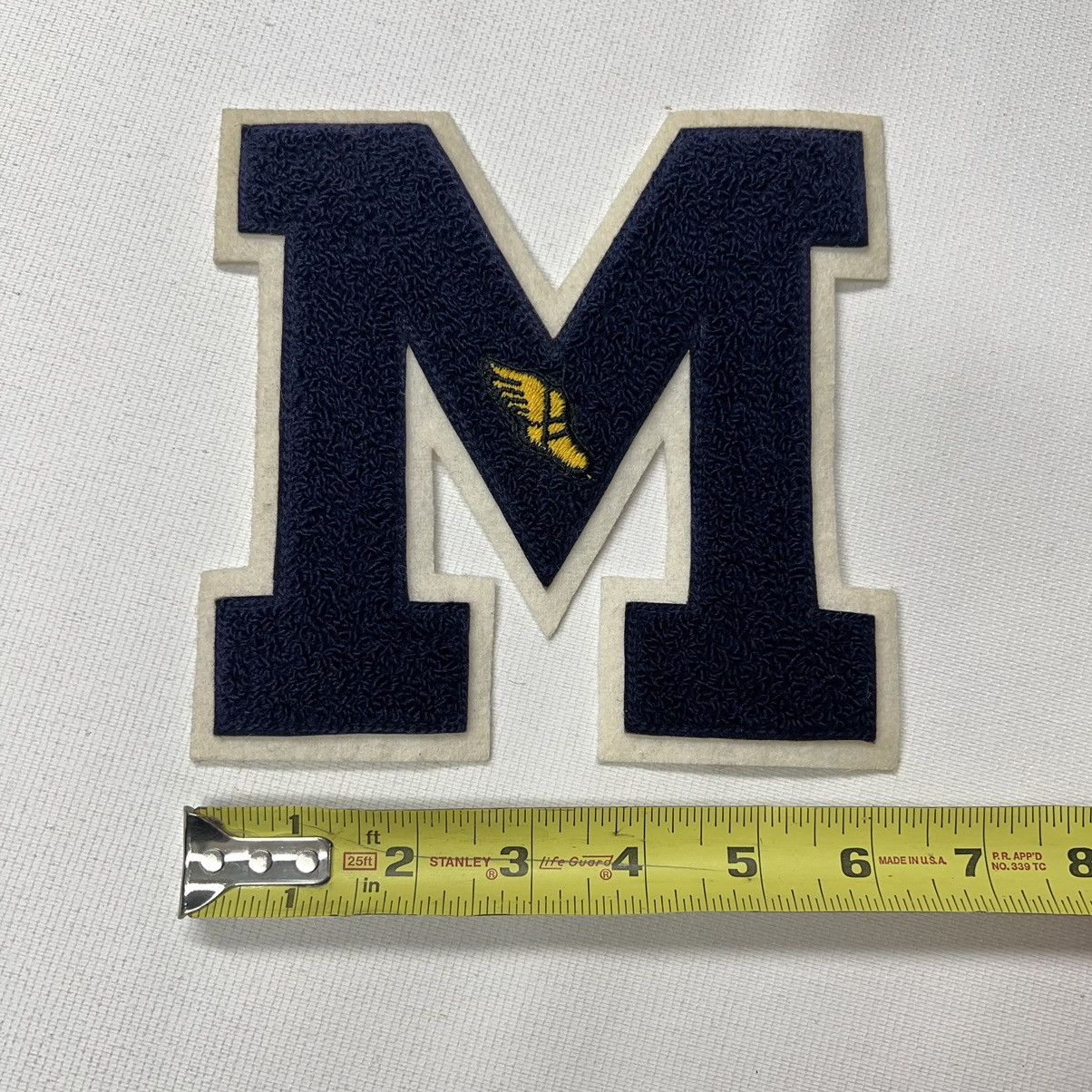 Vintage Letterman Varsity Patch Letter M Blue Chenille Felt Sports Size ONE SIZE - 8 Thumbnail