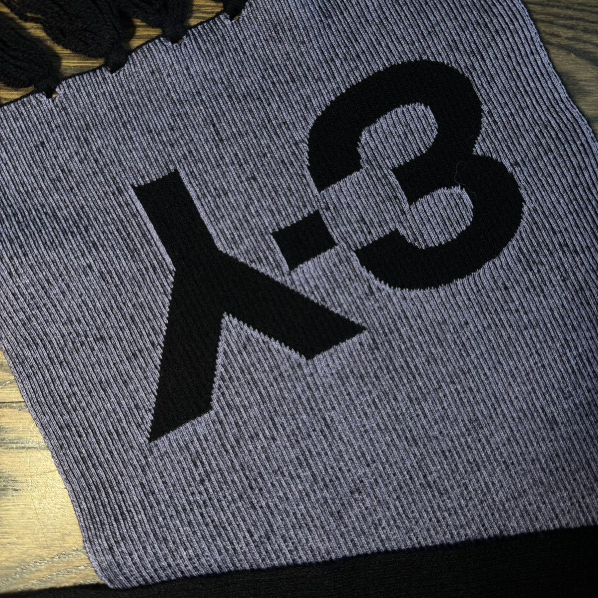 Yohji Yamamoto Reversible Yohji Yamamoto Y3 Wool Scarf Size ONE SIZE - 4 Thumbnail