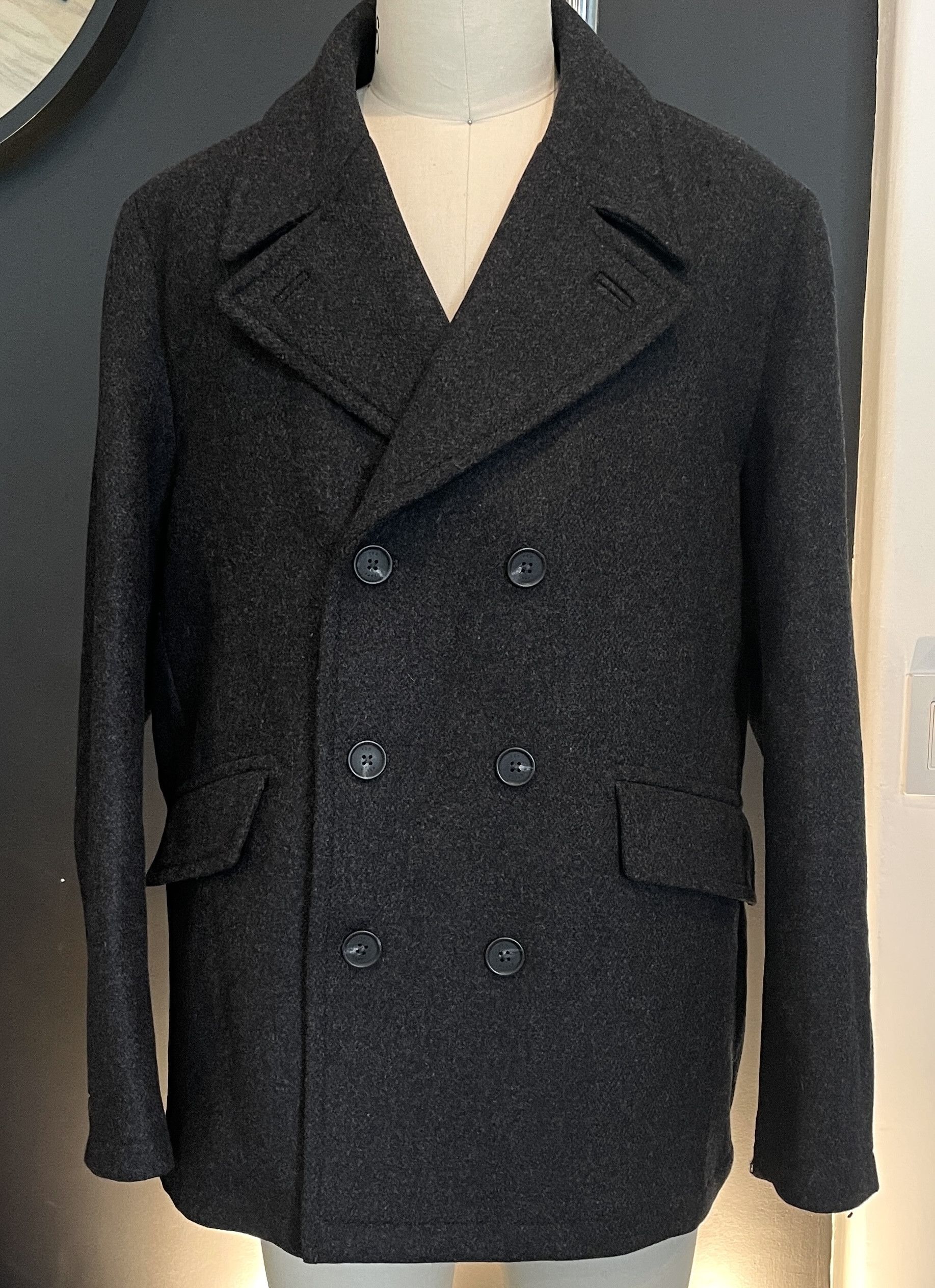 Ted Baker Ted Baker 273719 Charco Grey Short Wool Blend Peacoat Size 5 Size US XXL / EU 58 / 5 - 1 Thumbnail