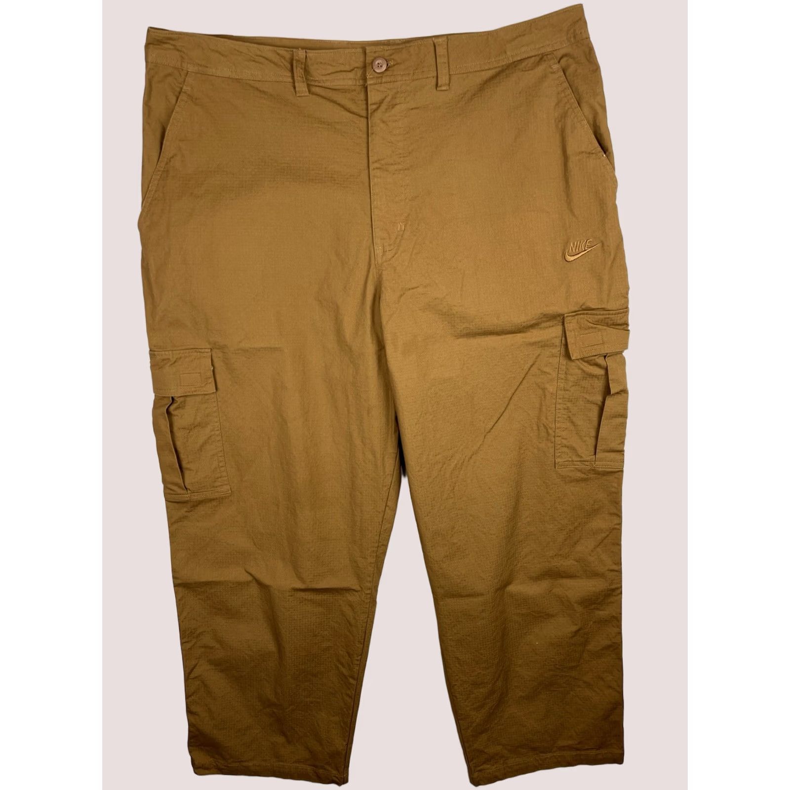 Nike Nike Cargo Pants Mens 40x30 Brown Woven Rip Stop Tactical Outdoor FZ5765-281 Pants Mens 40x30 Brown Nike Cargo Rip Stop Casual Outfitting Size US 40 / EU 56 - 1 Thumbnail
