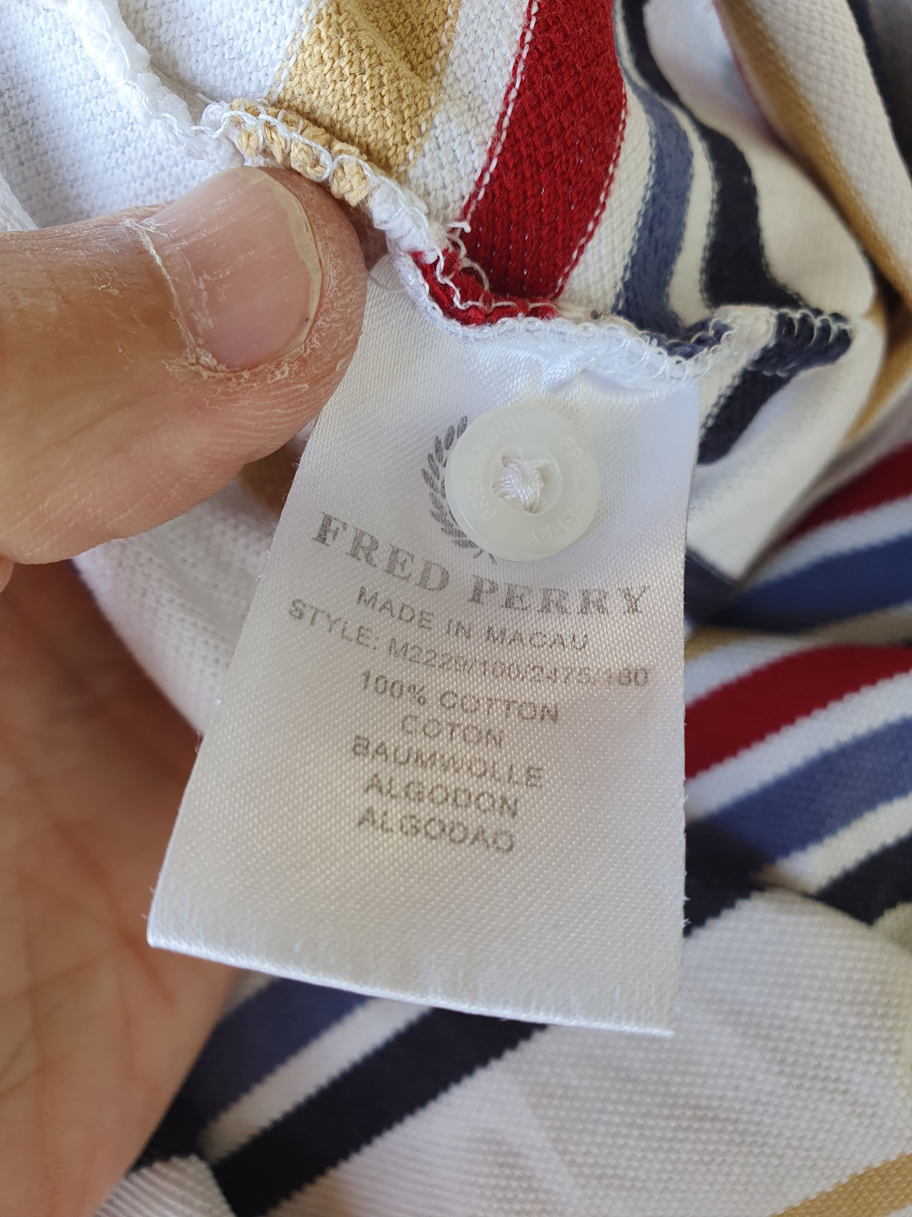Fred Perry Fred Perry Striped Polo t-shirt sz M Size US M / EU 48-50 / 2 - 6 Thumbnail