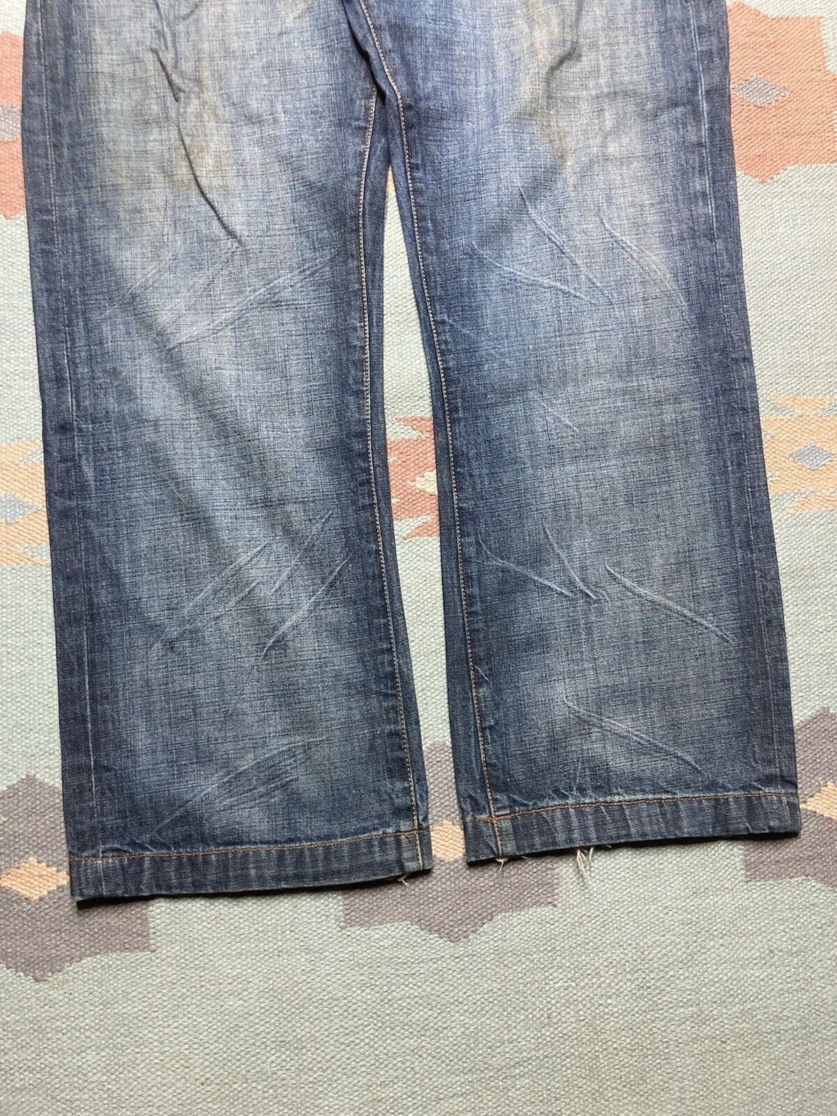 Sean John × Vintage VTG y2k baggy jeans Sean John faded wide pipes skater 38x34 Size US 38 / EU 54 - 6 Thumbnail