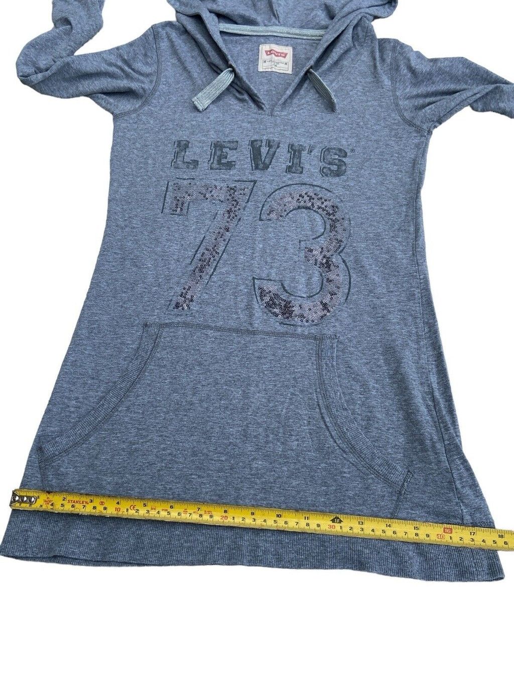 Levi's Women’s Sweatshirt Hoodie Tunic Long Slave Pocket Size S / US 4 / IT 40 - 7 Thumbnail