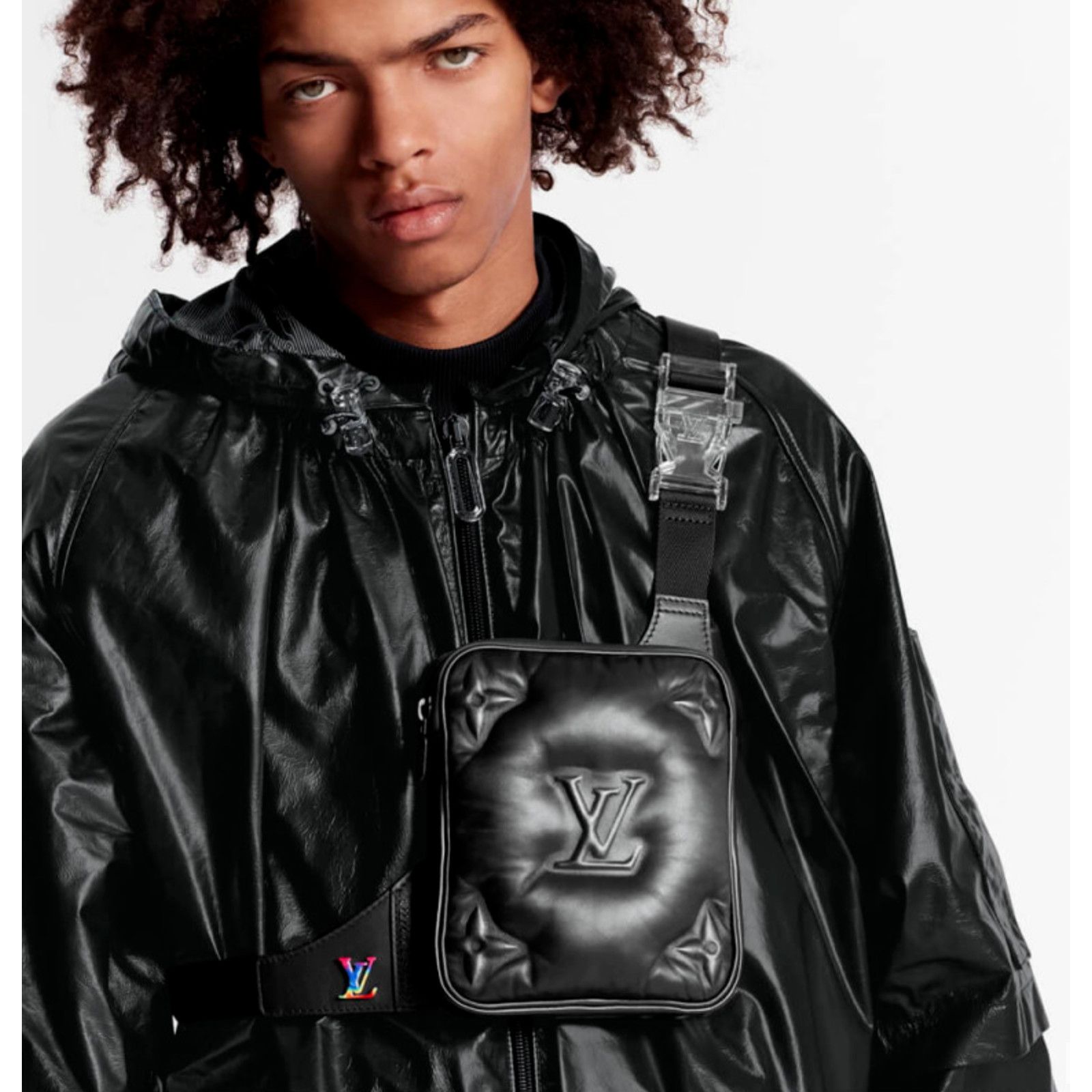 Louis Vuitton Louis Vuitton Bag Monogram Puffer Black Leather Bumbag 2054 Size ONE SIZE - 3 Thumbnail