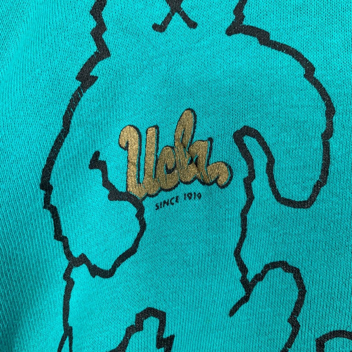Vintage UCLA Running Bear Graphic Pullover Crewneck Sweater 2243-C99 Size XL / US 12-14 / IT 48-50 - 8 Thumbnail