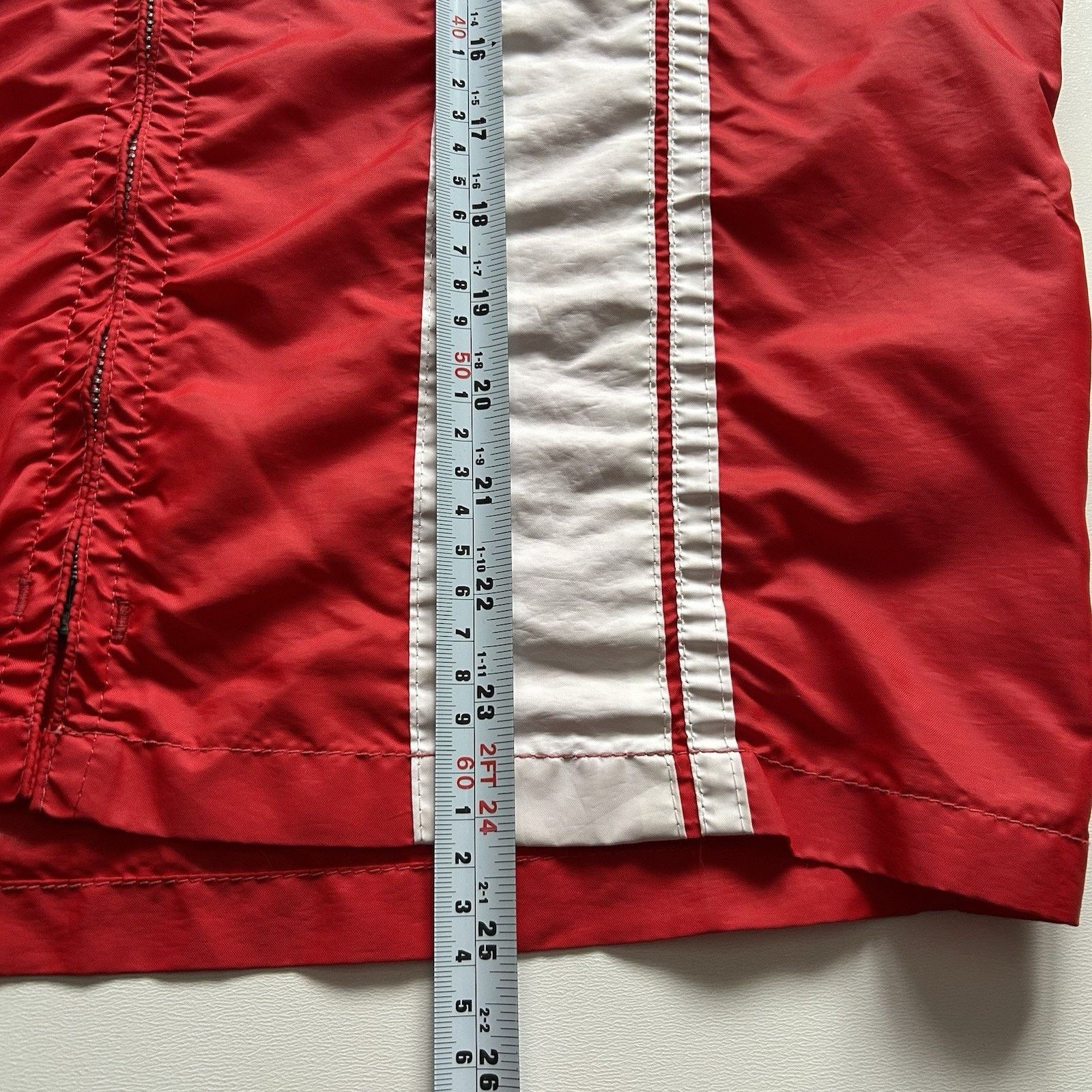 Vintage Vintage 70s Nylon Windbreaker Jacket Small Red Racing Stripe Size US S / EU 44-46 / 1 - 9 Thumbnail