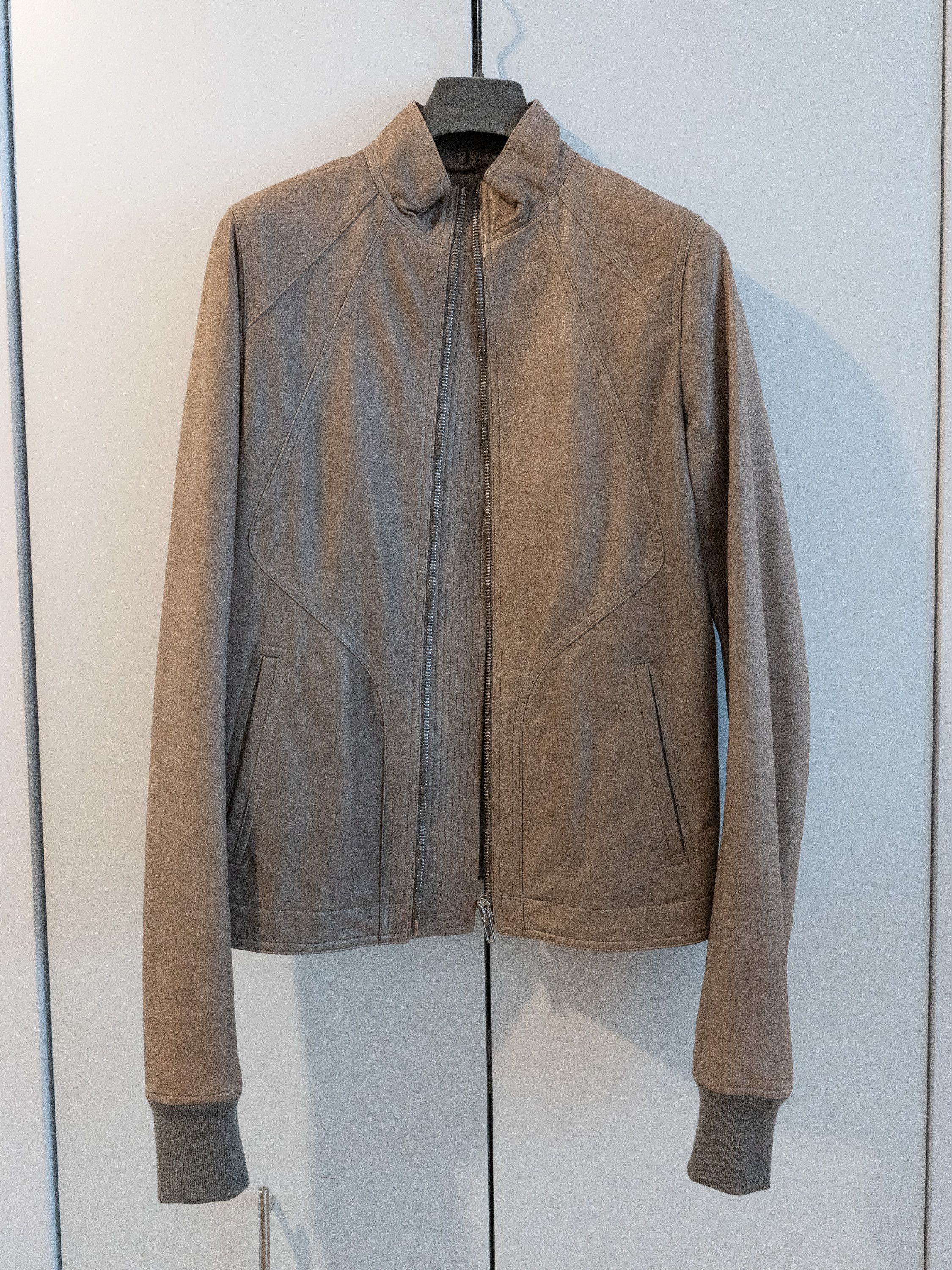 Rick Owens FW18 'SISYPHUS' LCW Intarsia Leather Jacket | Grailed