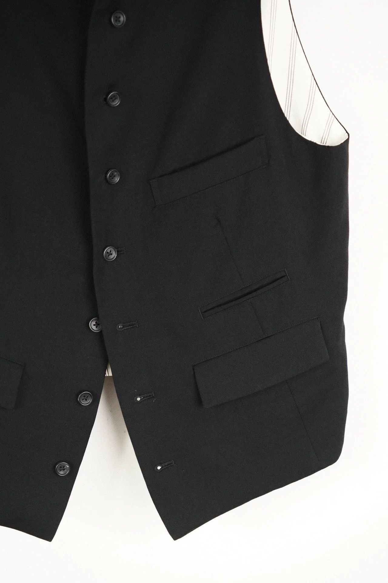 Yohji Yamamoto Yohji Yamamoto 23AW VTG Chinese Collarless Vest Size US M / EU 48-50 / 2 - 6 Thumbnail
