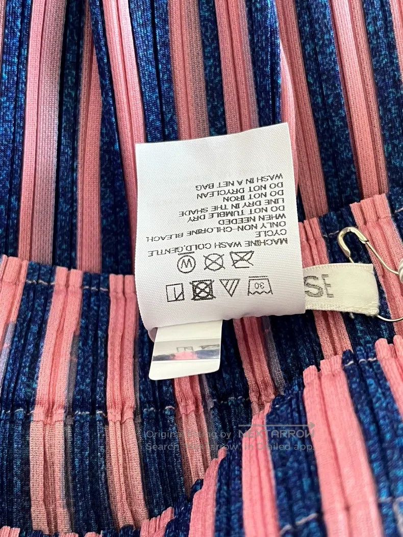 Issey Miyake Issey Miyake size:5 Purple Midi Skirt Size 22" - 4 Thumbnail